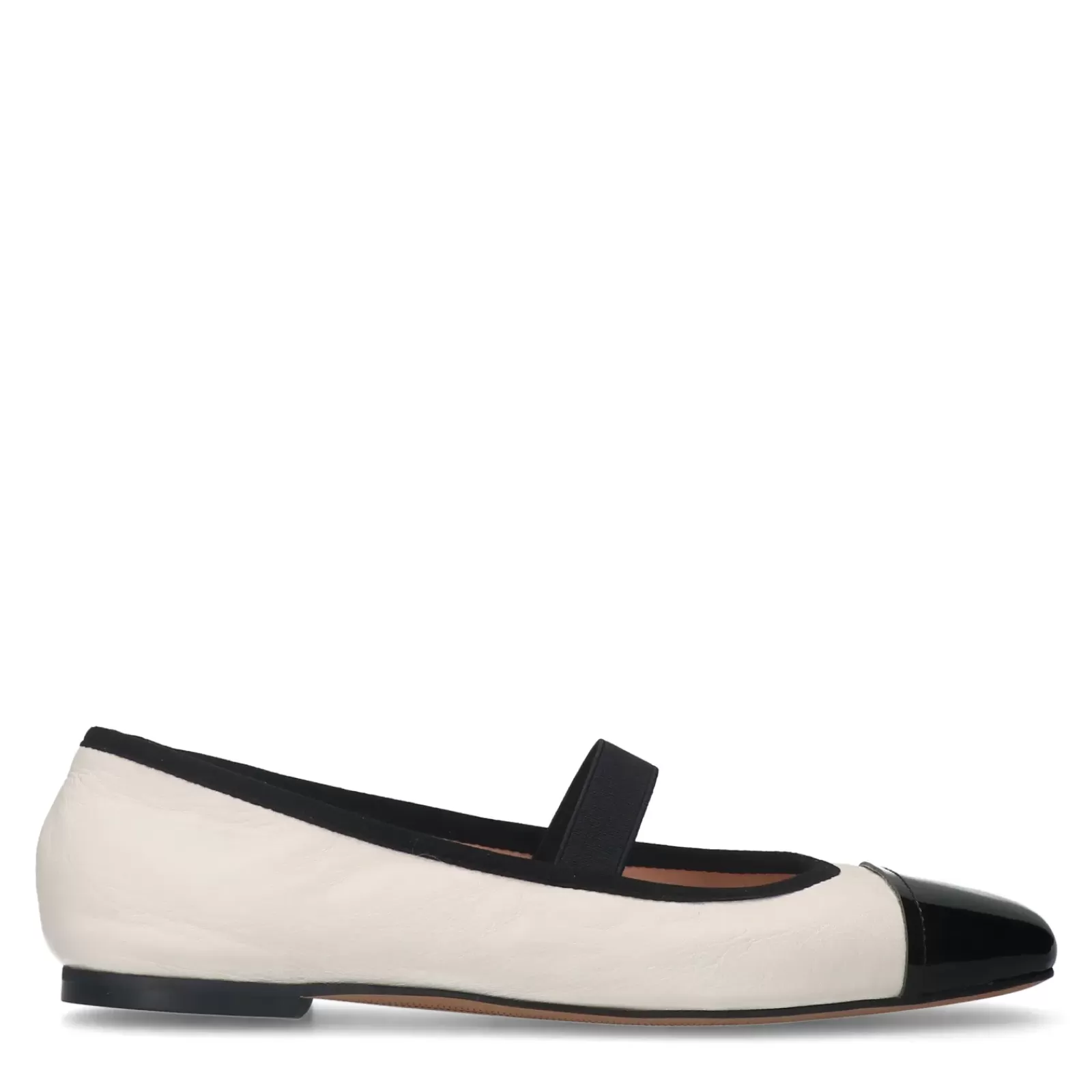 Femmes Sacha Mocassins<Ballerines Avec Details - Blanc Casse