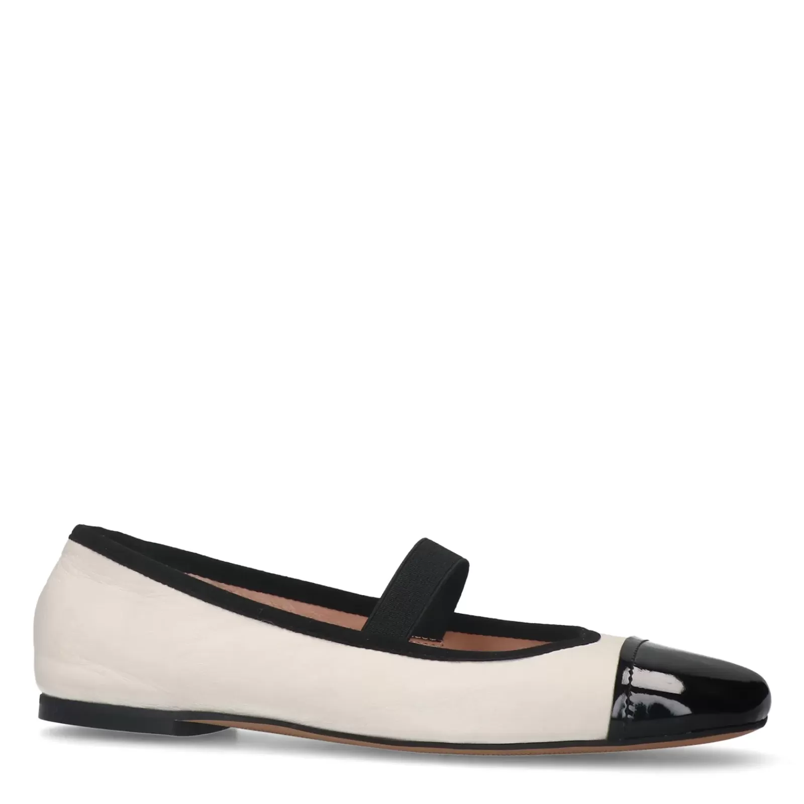 Femmes Sacha Mocassins<Ballerines Avec Details - Blanc Casse