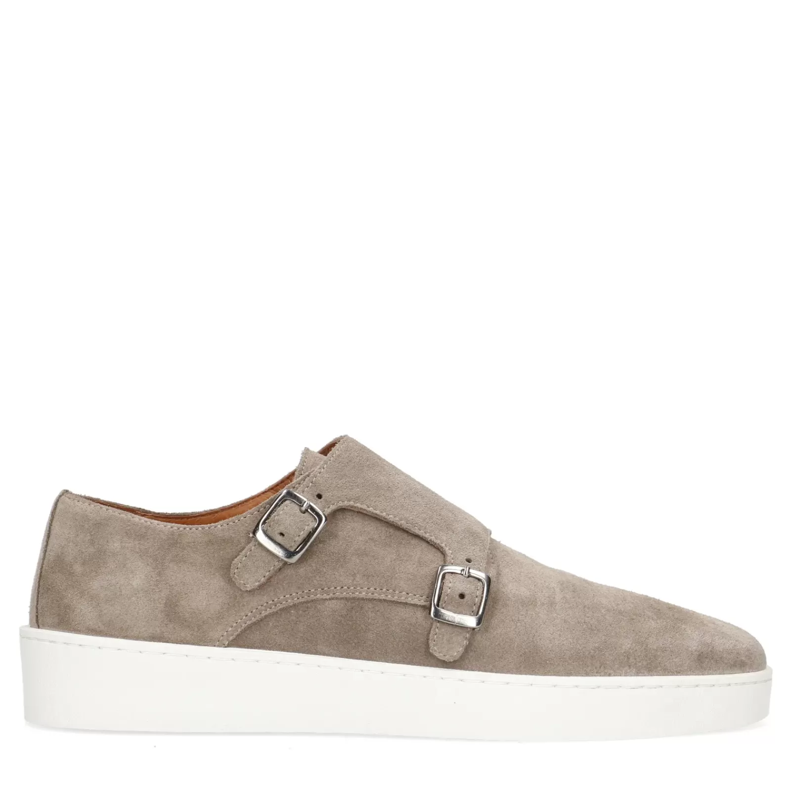 Hommes Sacha Chaussures À Boucle<Baskets A Boucles En Daim - Taupe