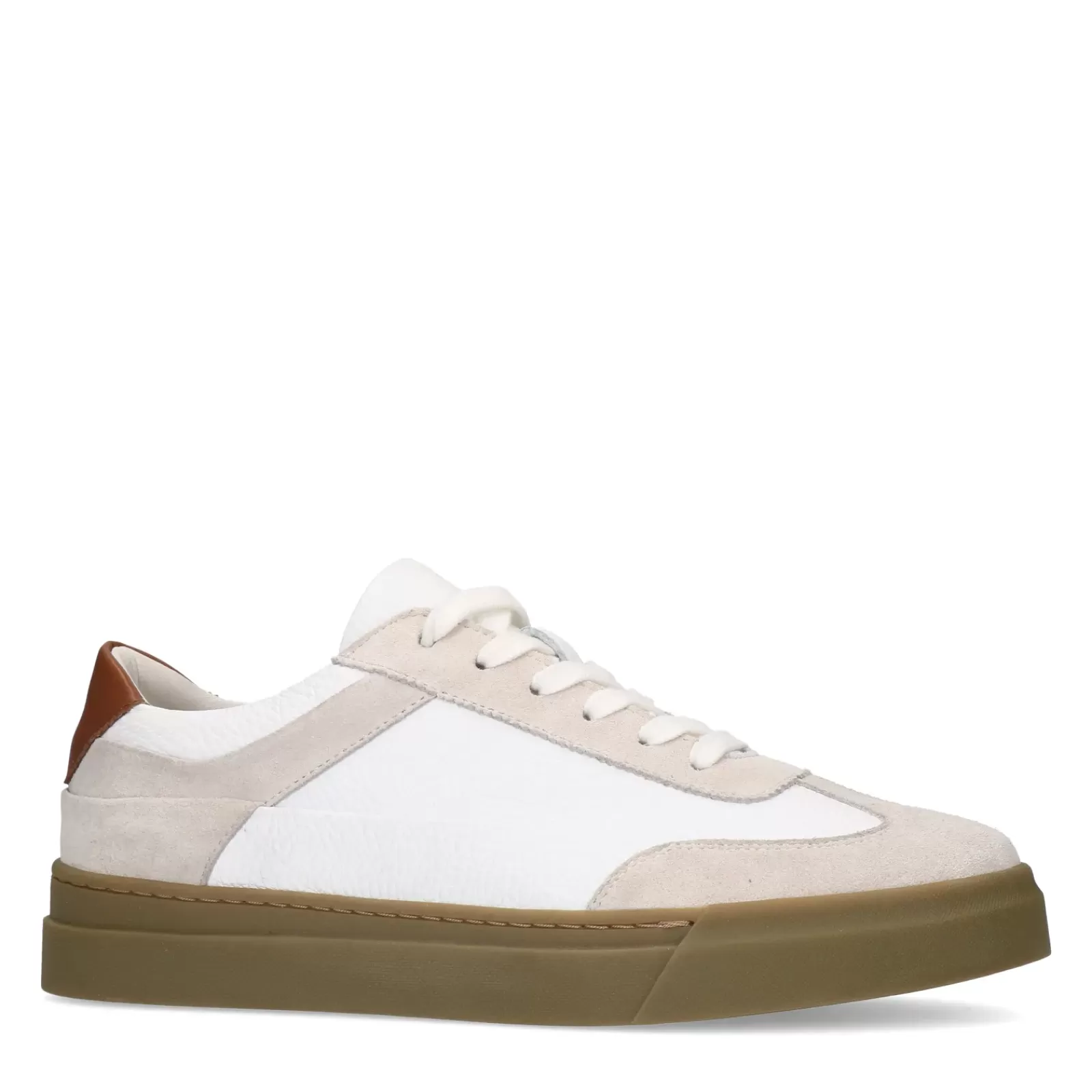 Hommes Sacha Baskets<Baskets Avec Details En Daim - Blanc