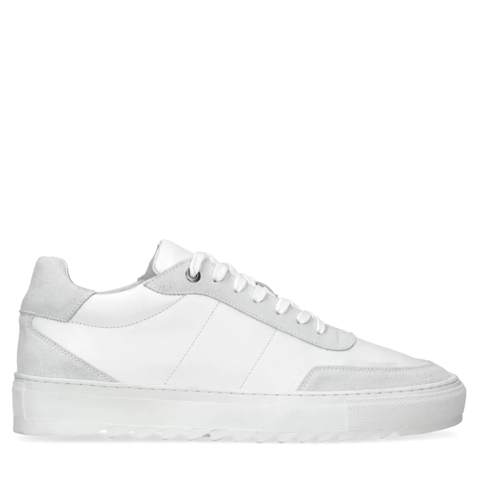 Hommes Sacha Baskets<Baskets Avec Details En Daim - Blanc