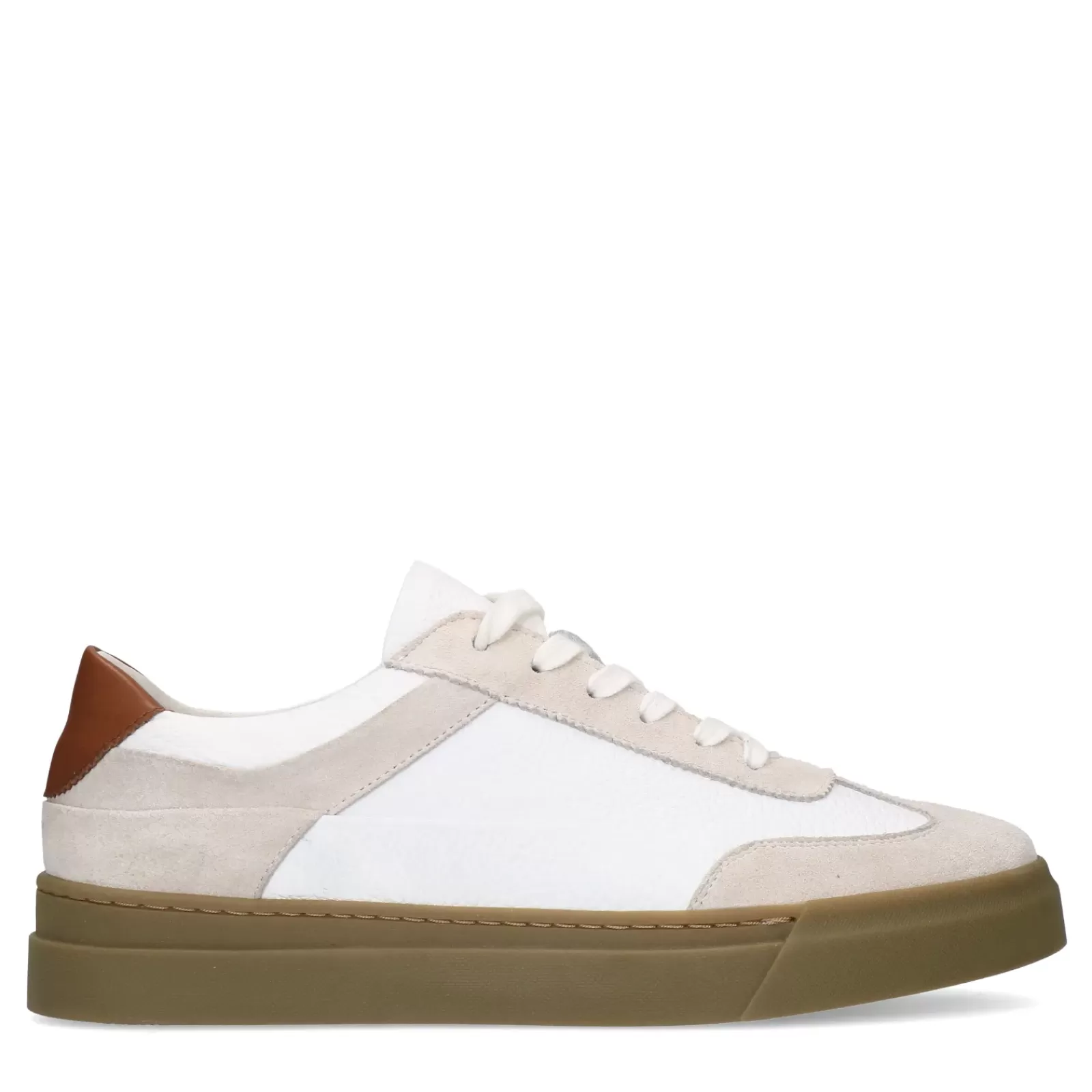 Hommes Sacha Baskets<Baskets Avec Details En Daim - Blanc