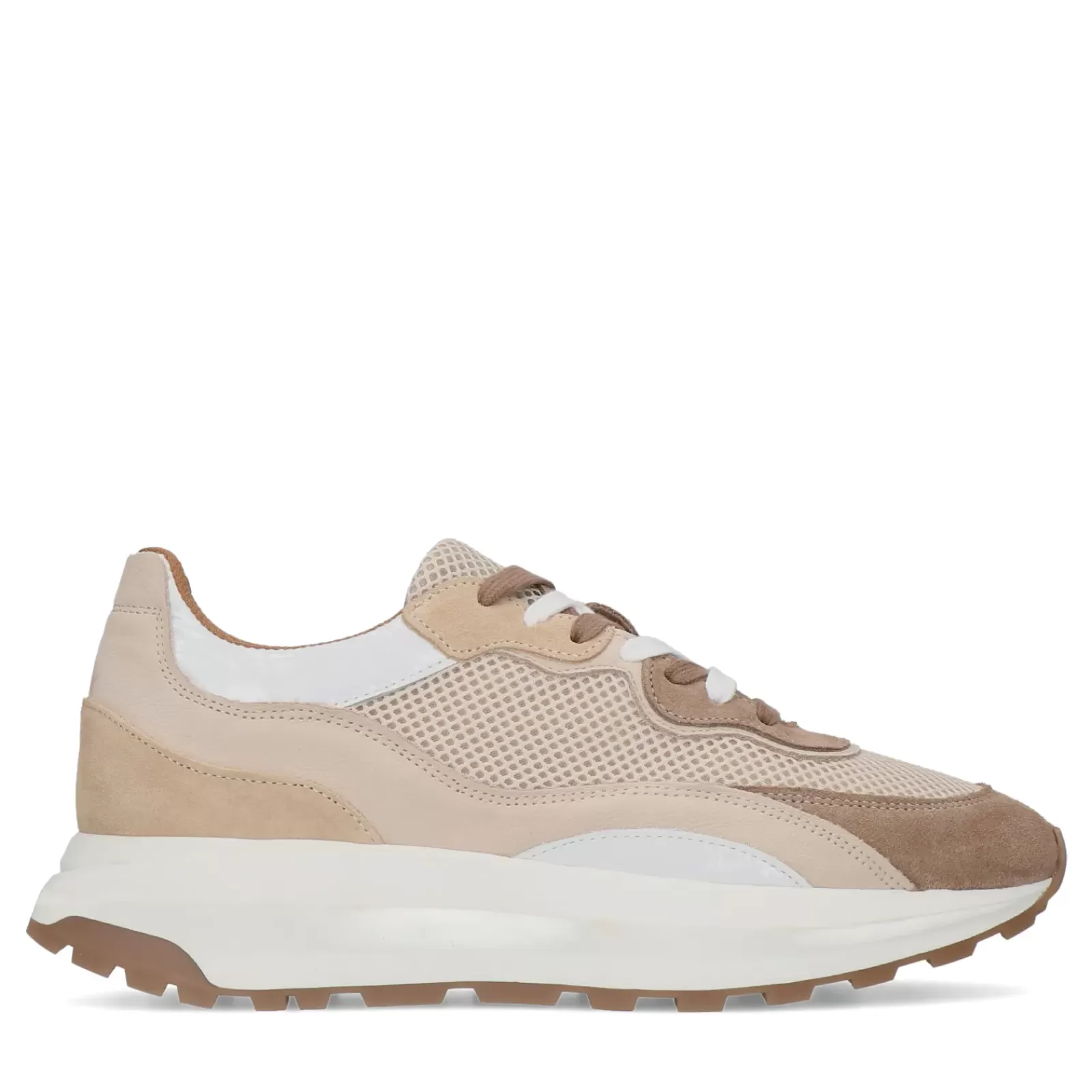 Femmes Sacha Baskets<Baskets En Cuir - Beige