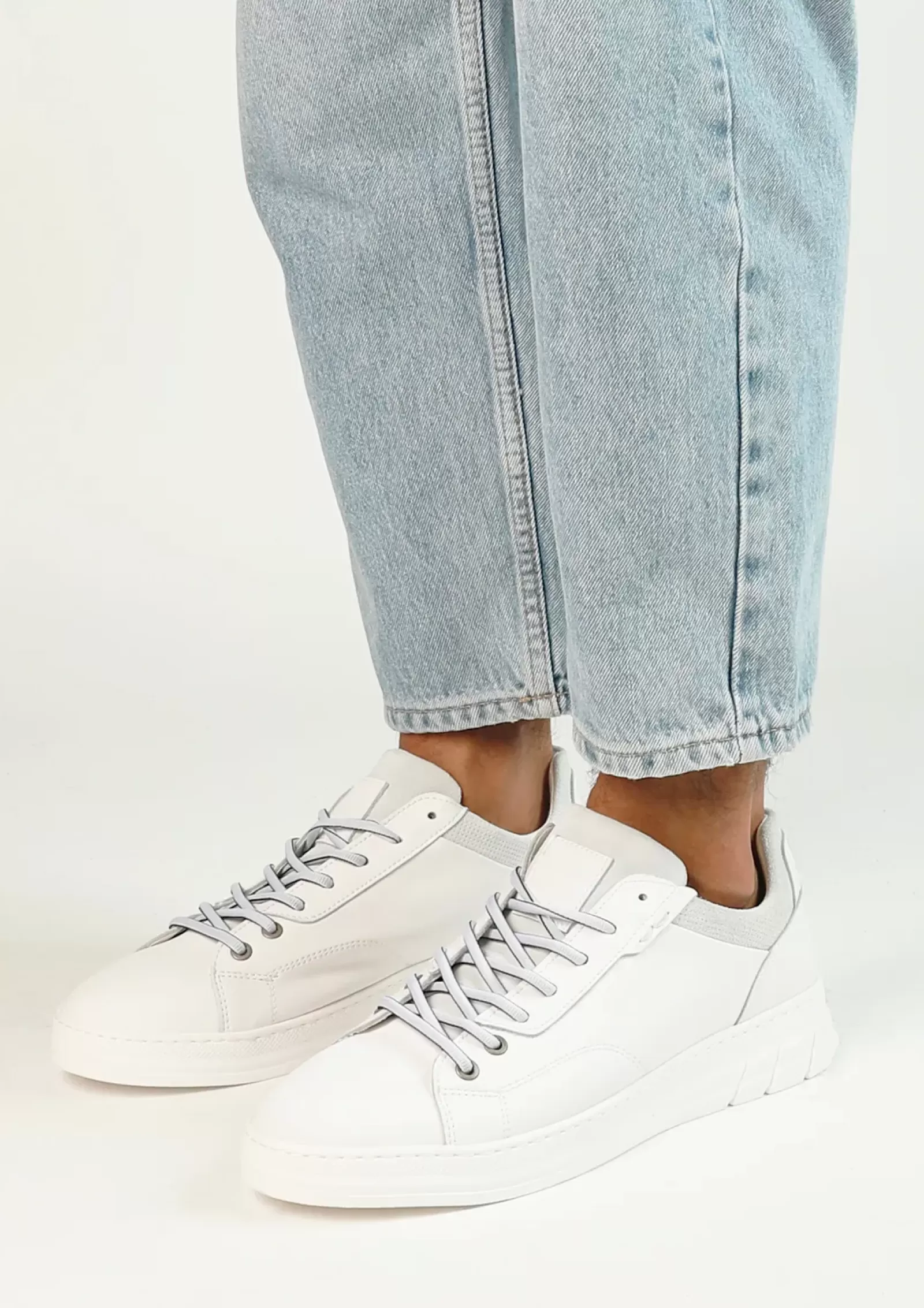 Hommes Sacha Baskets<Baskets En Cuir - Blanc