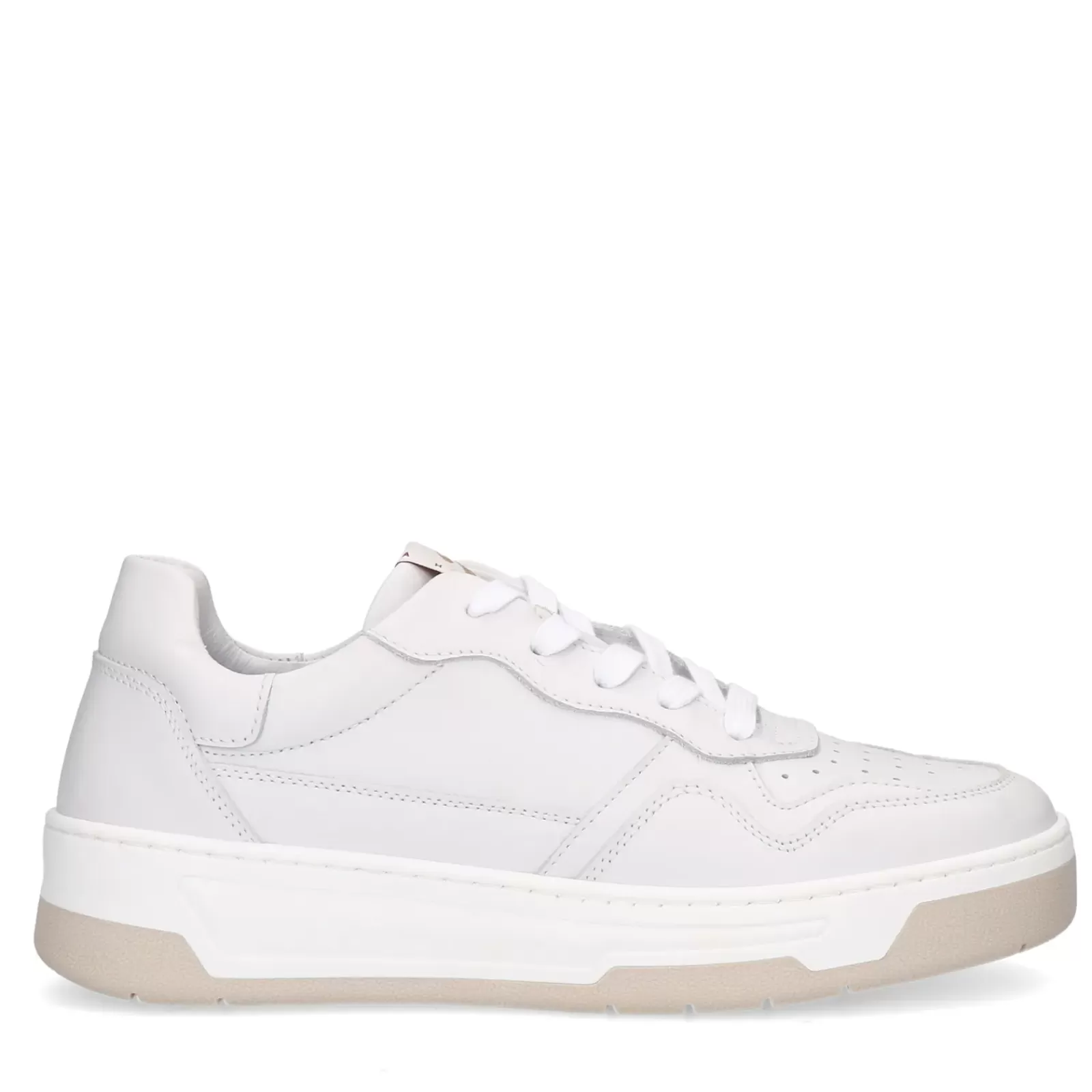 Femmes Sacha Baskets<Baskets En Cuir - Blanc