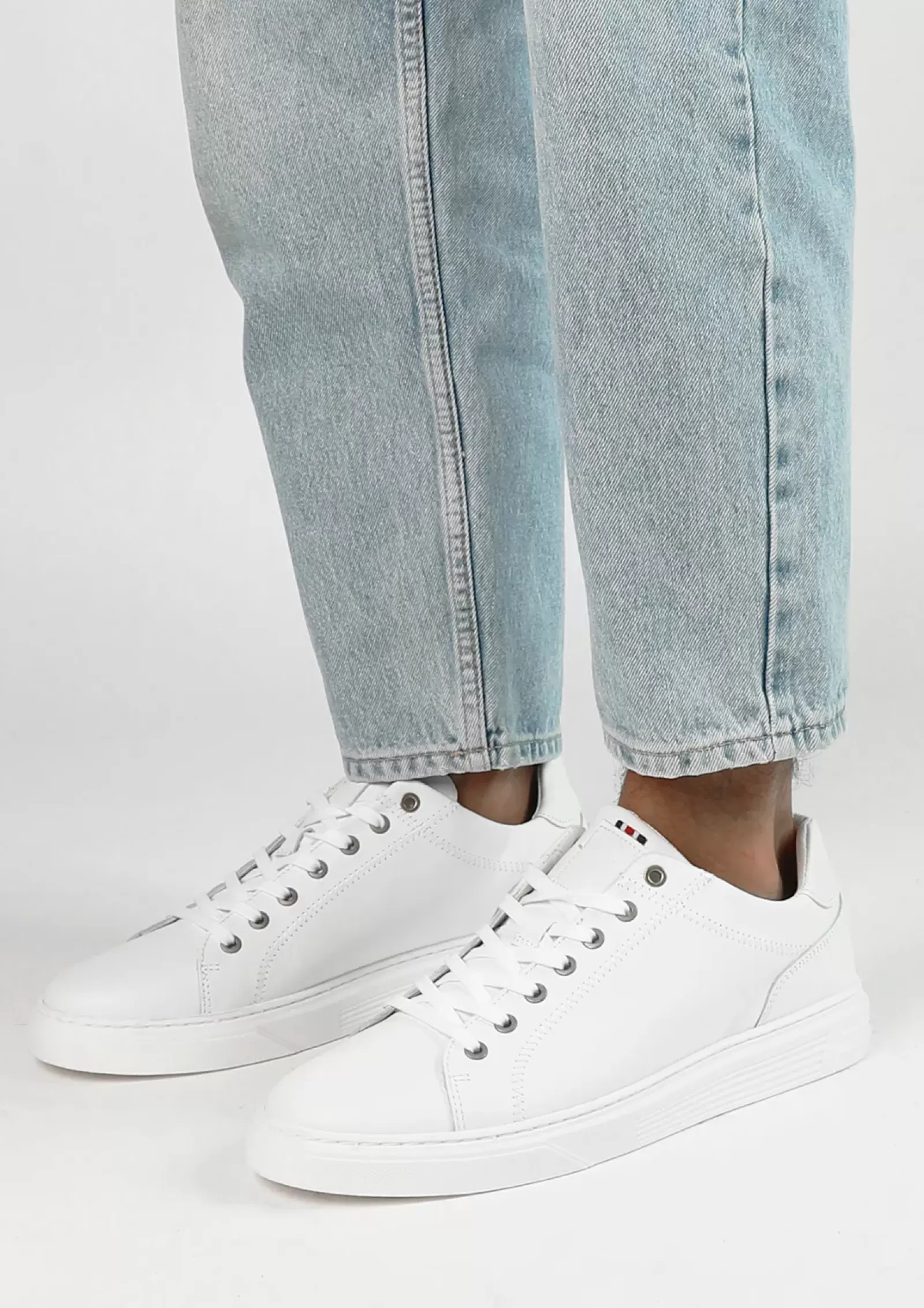 Hommes Sacha Baskets<Baskets En Cuir - Blanc