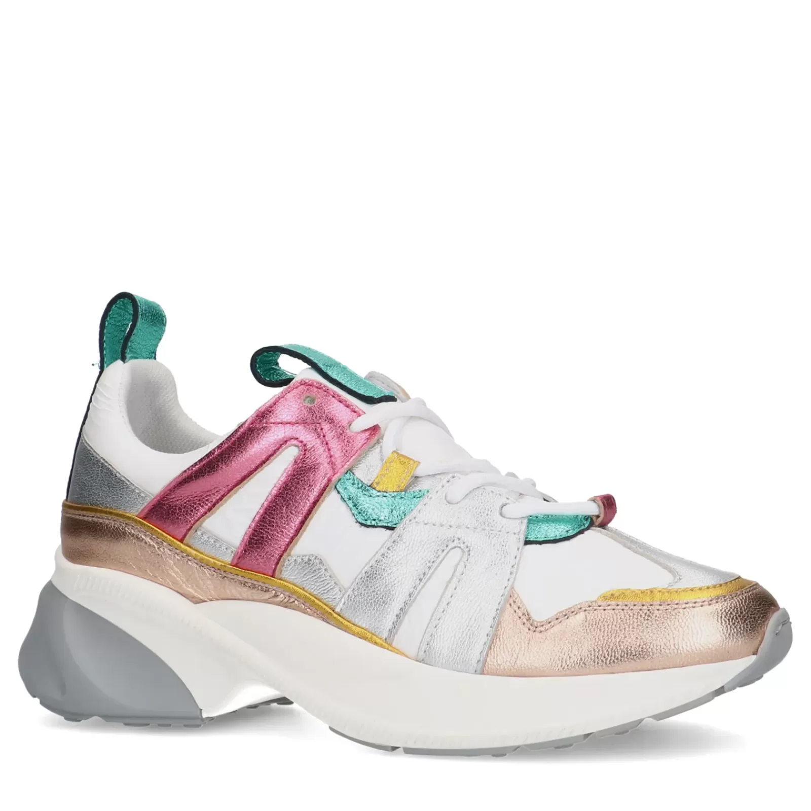 Femmes Sacha Baskets<Baskets En Cuir - Multicolore