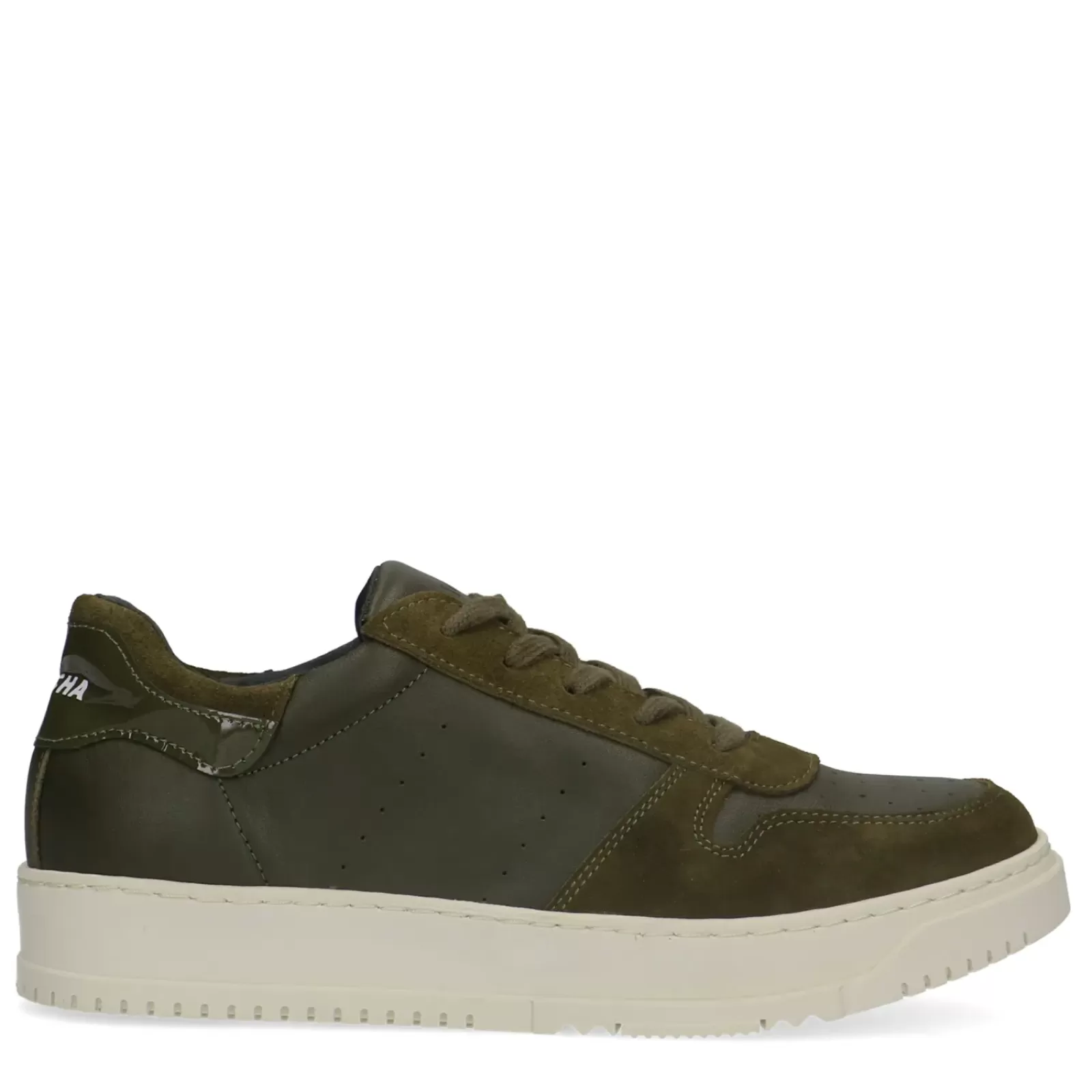 Femmes Sacha Baskets<Baskets En Cuir - Vert Fonce