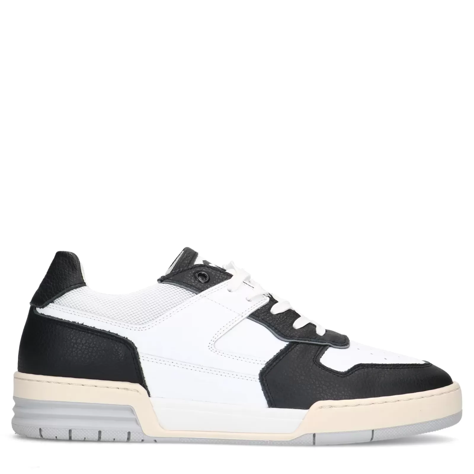 Hommes Sacha Baskets<Baskets En Cuir Avec Details - Noir