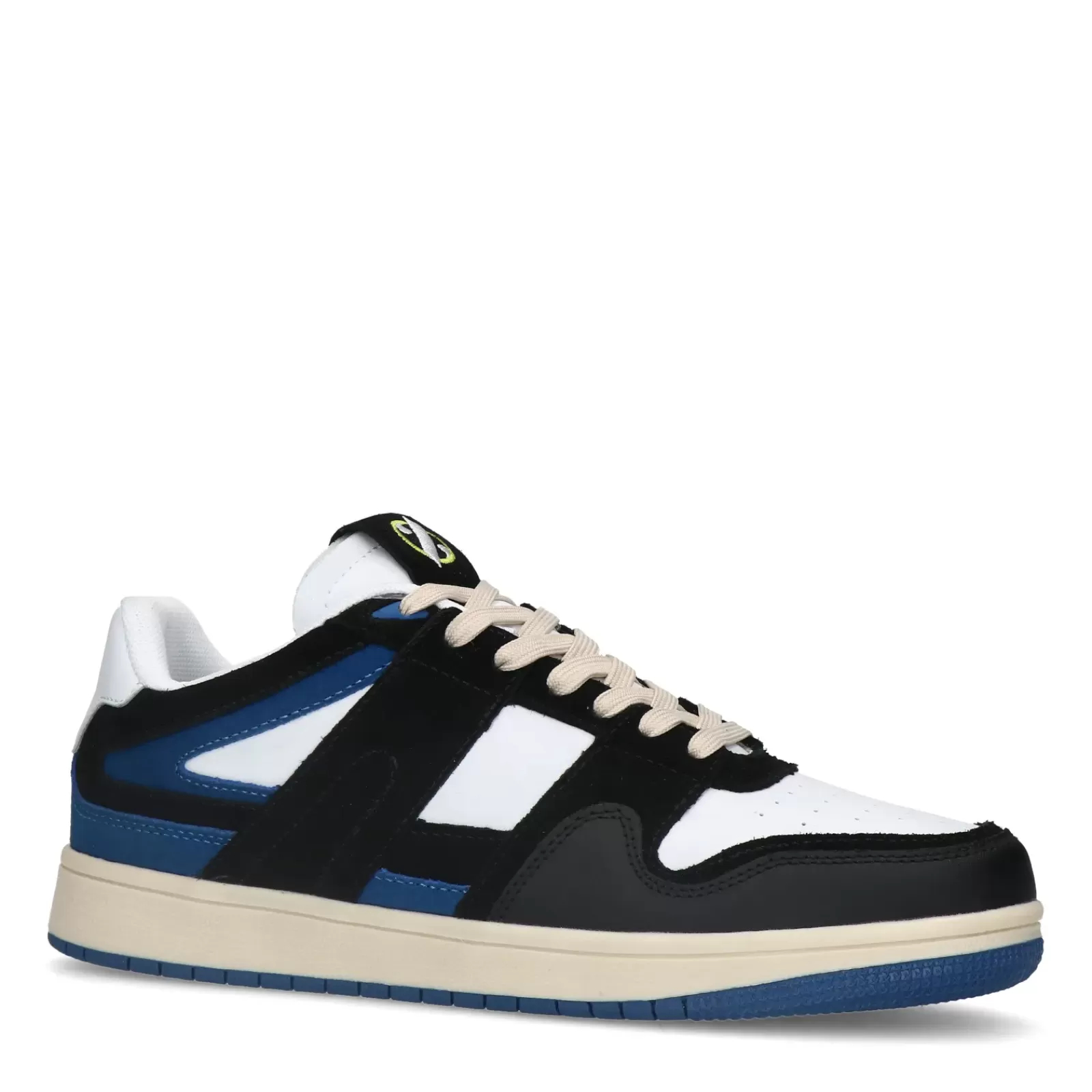 Hommes Sacha Baskets<Baskets En Cuir Avec Details En Daim - Bleu