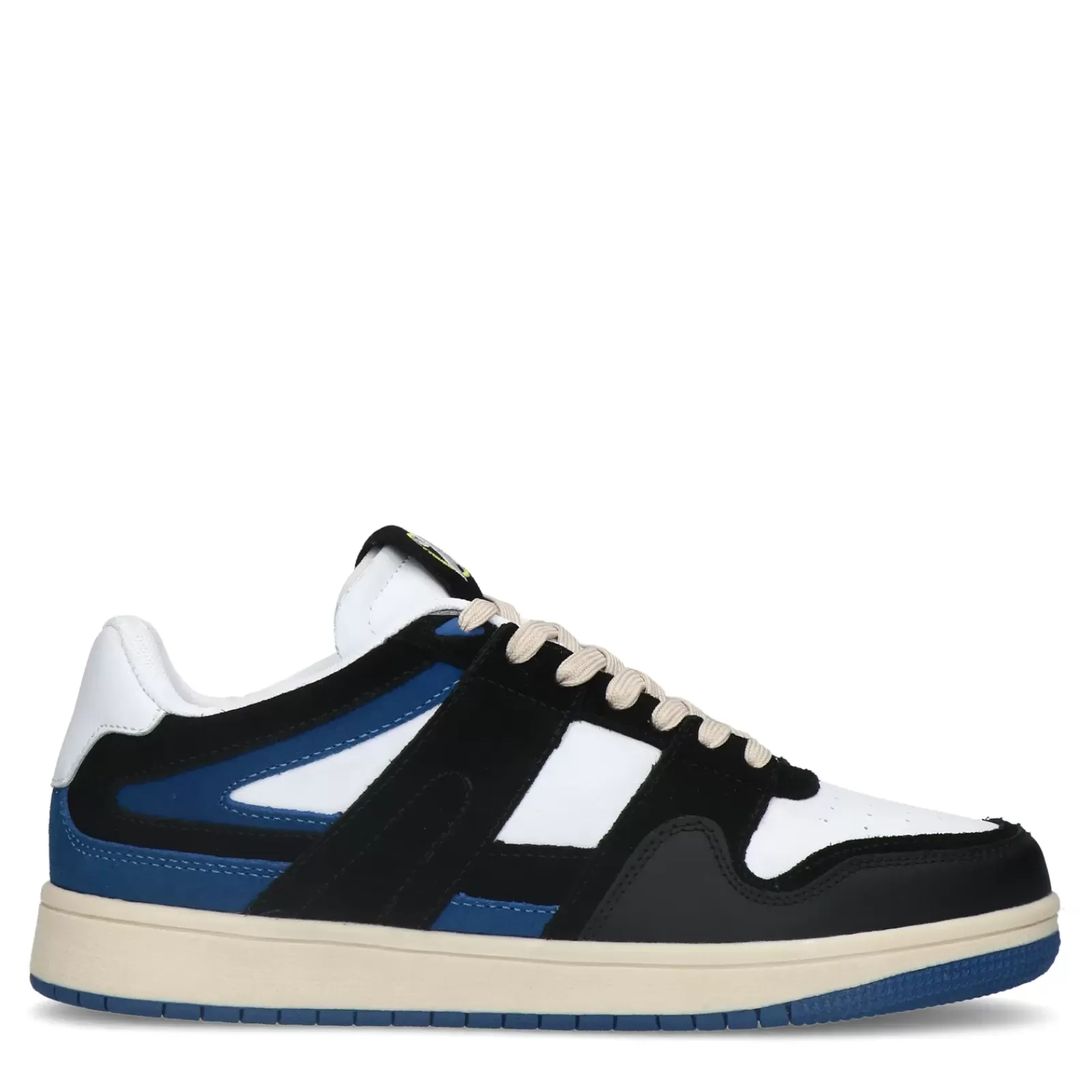 Hommes Sacha Baskets<Baskets En Cuir Avec Details En Daim - Bleu