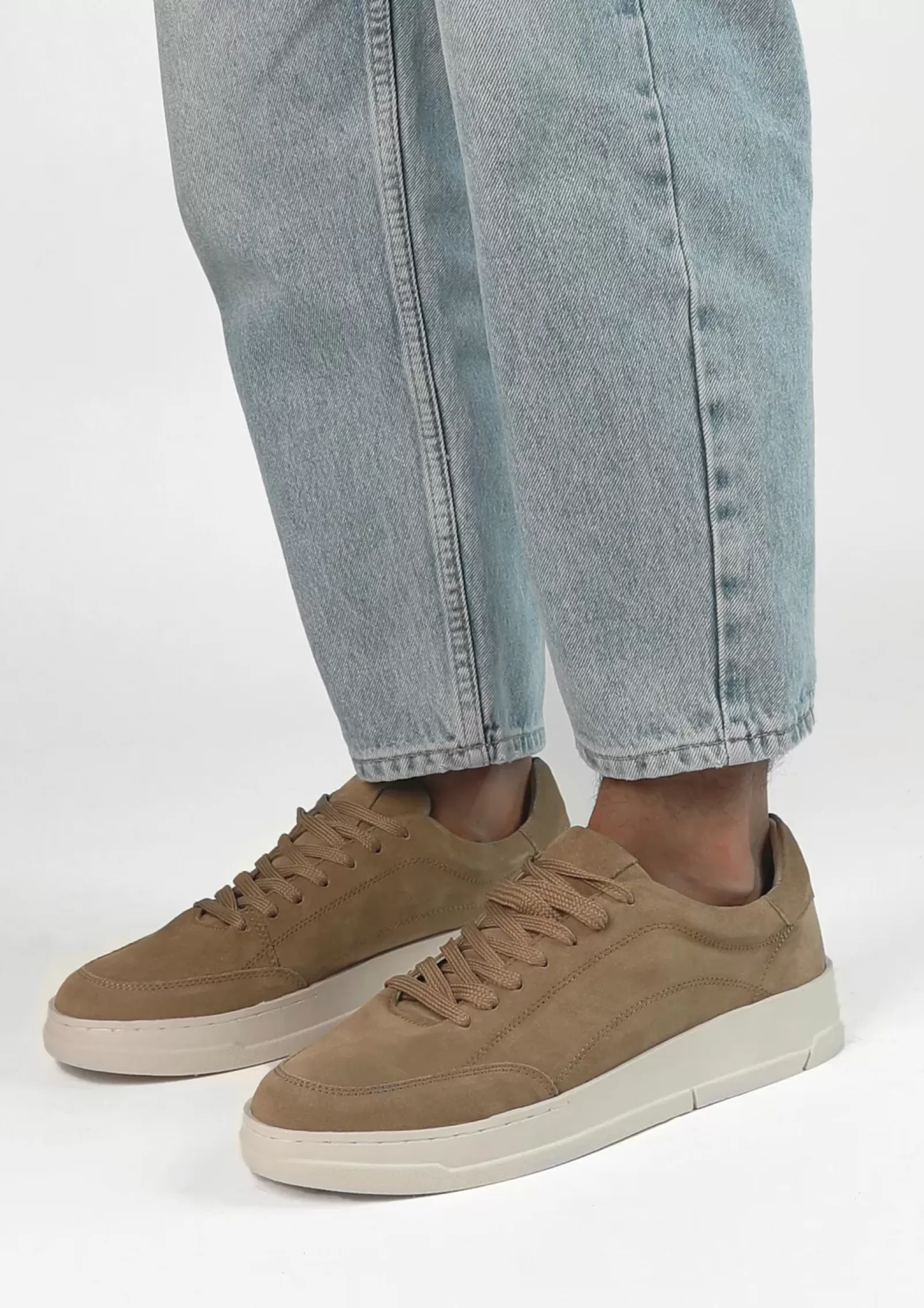 Hommes Sacha Baskets<Baskets En Daim - Beige