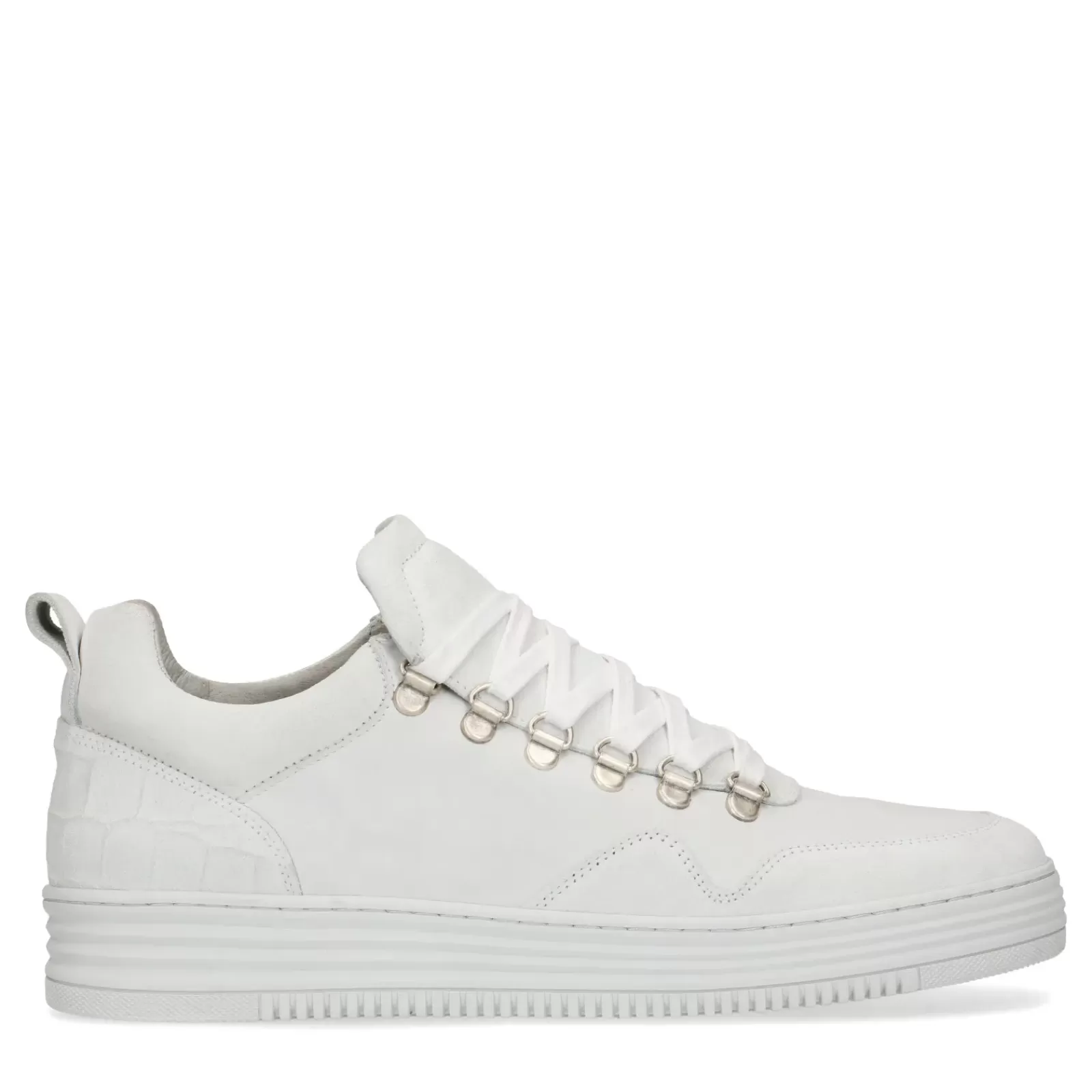 Hommes Sacha Baskets<Baskets En Daim - Blanc