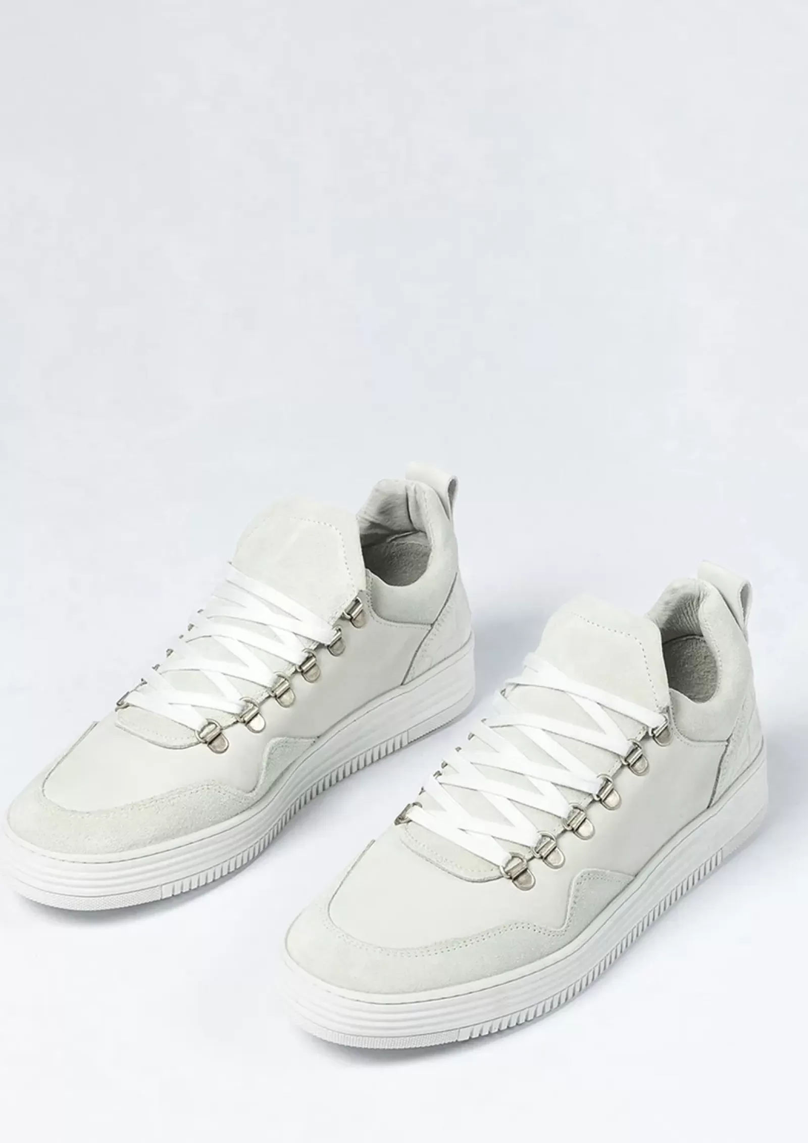 Hommes Sacha Baskets<Baskets En Daim - Blanc