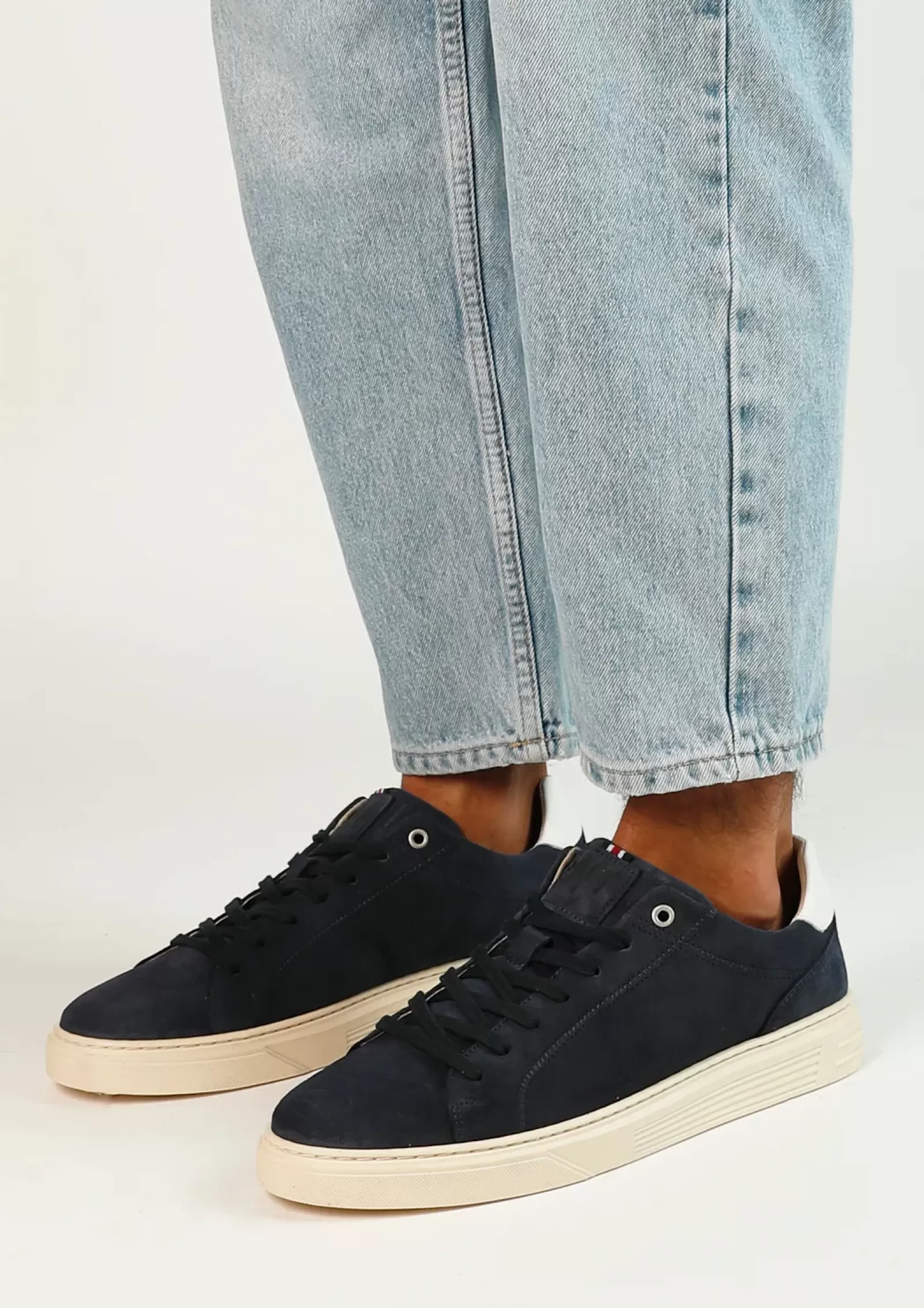 Hommes Sacha Baskets<Baskets En Daim - Bleu Fonce