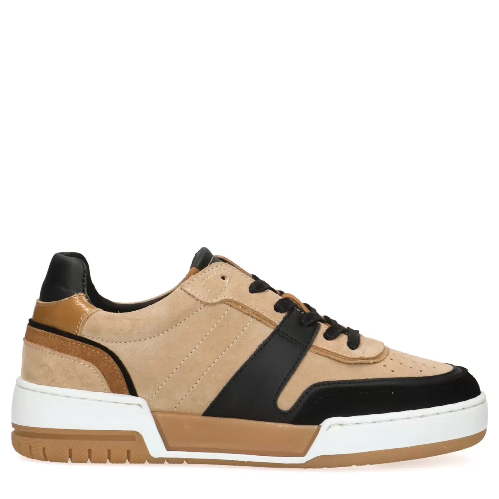 Femmes Sacha Baskets<Baskets En Daim Avec Details - Beige