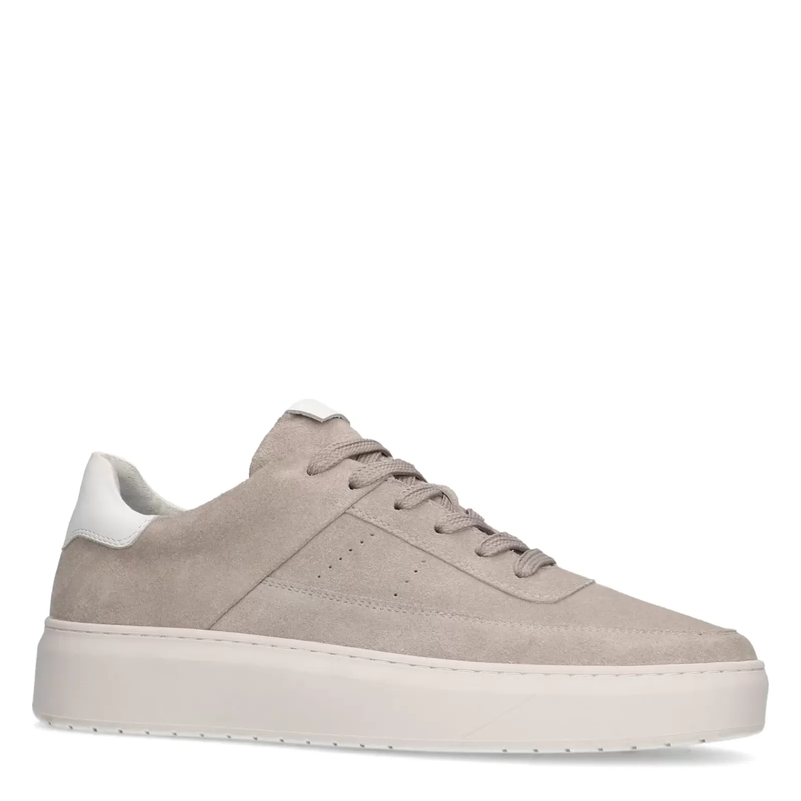 Hommes Sacha Baskets<Baskets En Daim Avec Details - Gris Clair