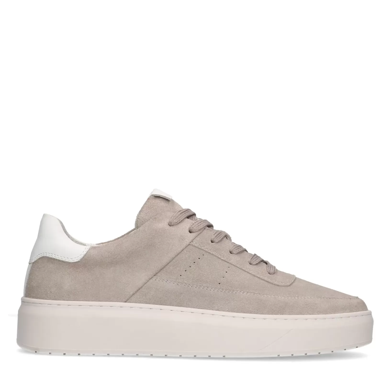 Hommes Sacha Baskets<Baskets En Daim Avec Details - Gris Clair