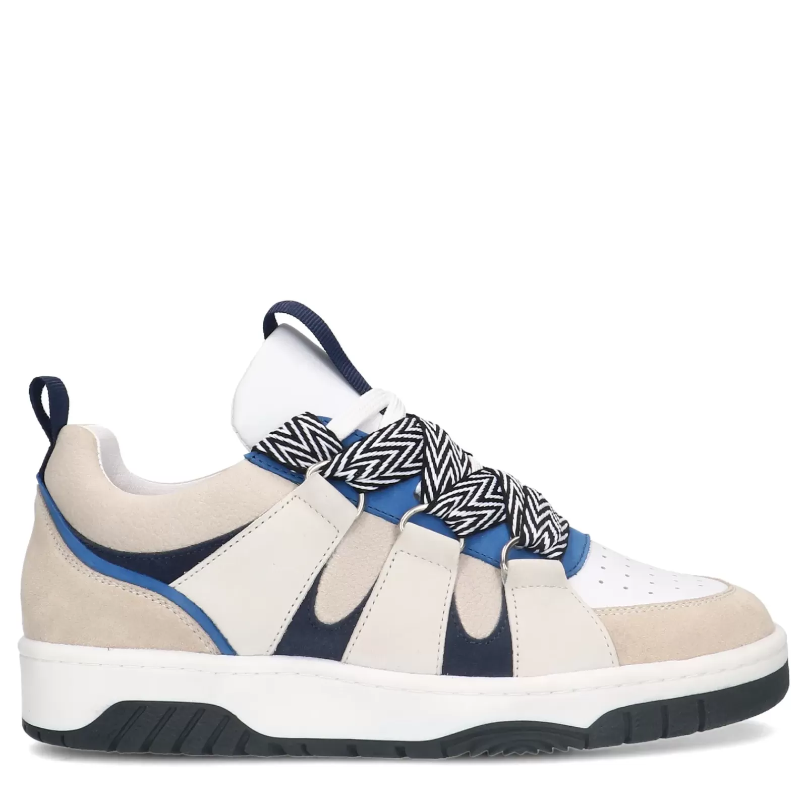 Femmes Sacha Baskets<Baskets En Daim Avec Gros Lacets - Bleu