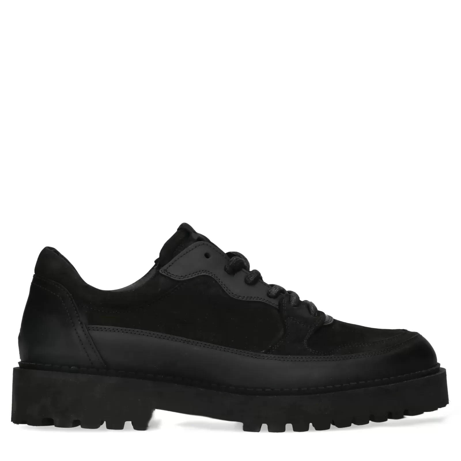 Hommes Sacha Baskets<Baskets En Daim Avec Grosse Semelle - Noir