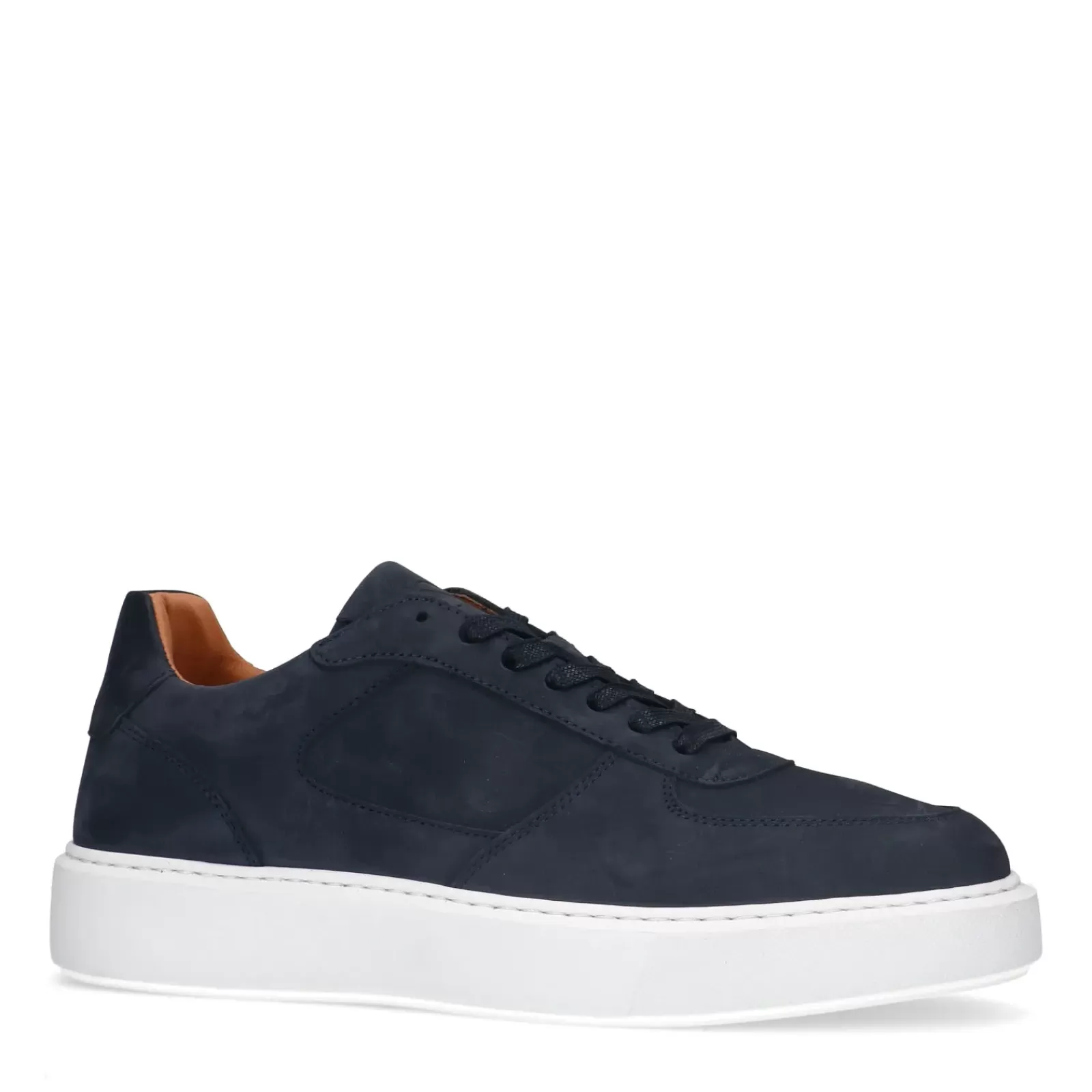 Hommes Sacha Baskets<Baskets En Nubuck - Bleu Fonce