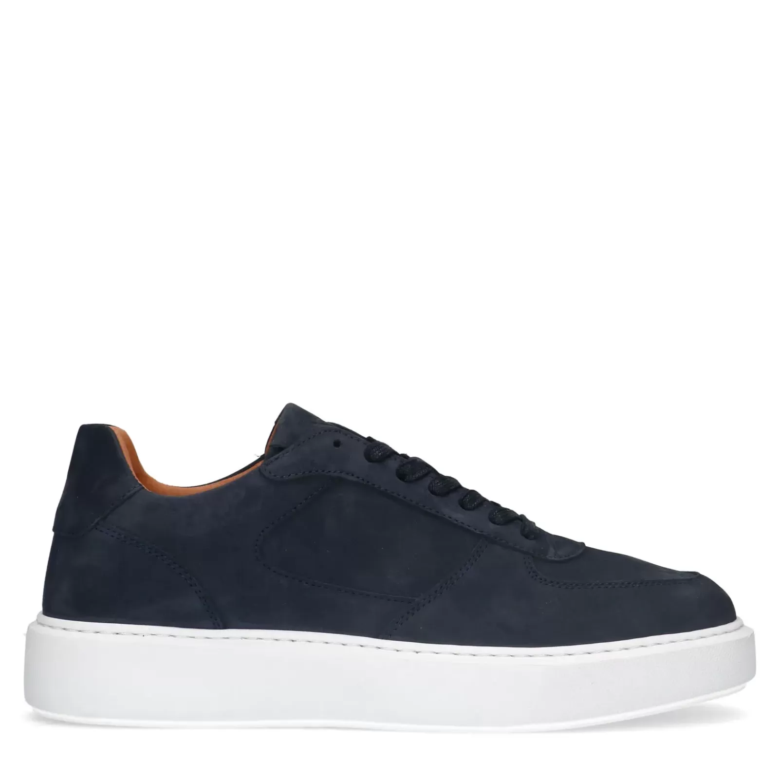 Hommes Sacha Baskets<Baskets En Nubuck - Bleu Fonce