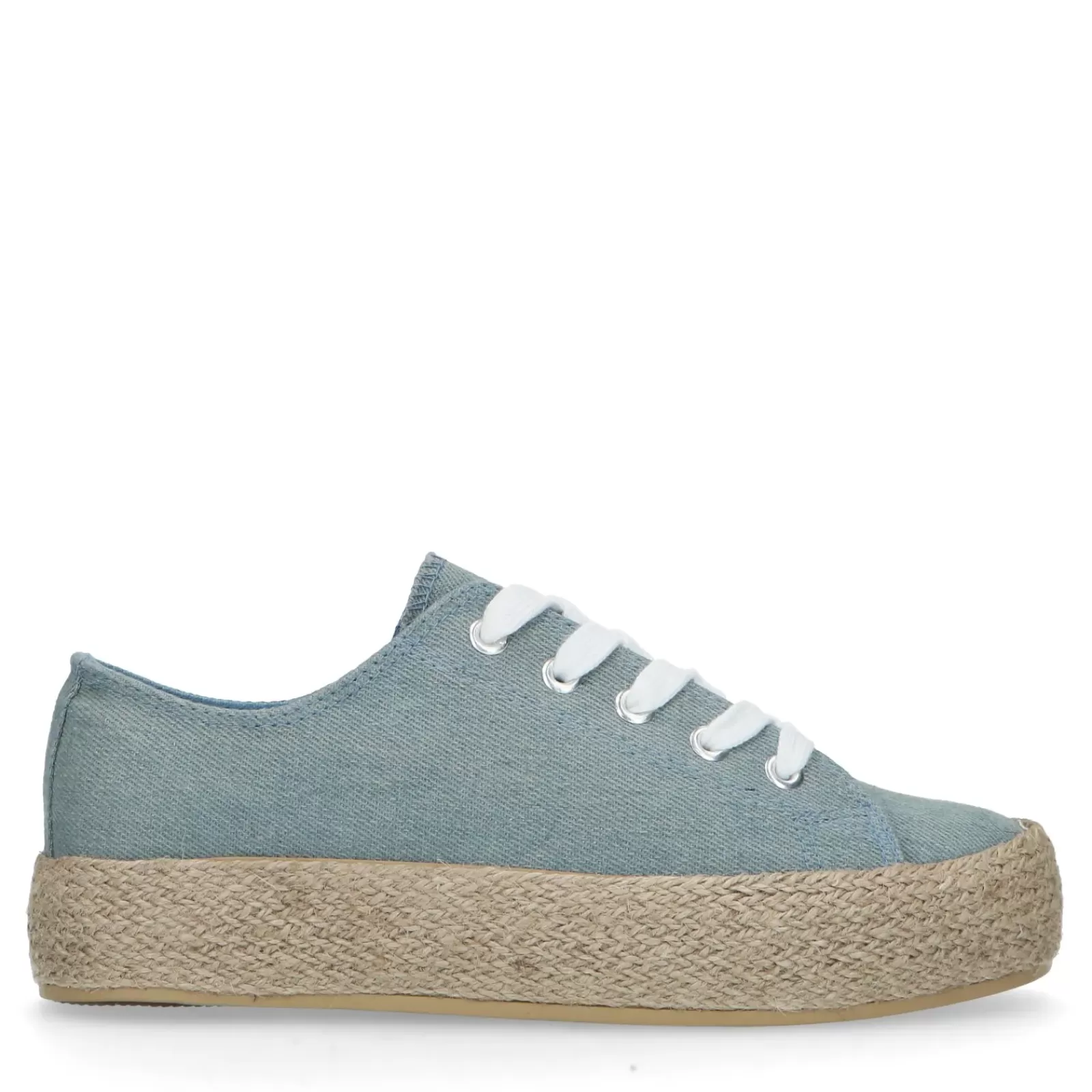 Femmes Sacha Baskets<Baskets En Textile Avec Semelle En Corde - Bleu