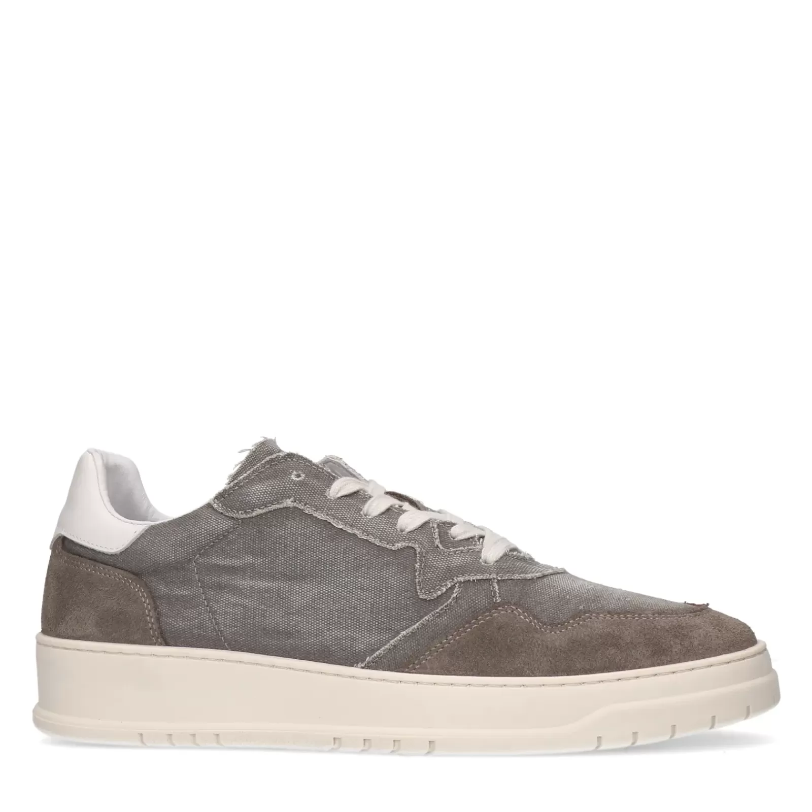 Hommes Sacha Baskets<Baskets En Toile Avec Details En Daim - Gris