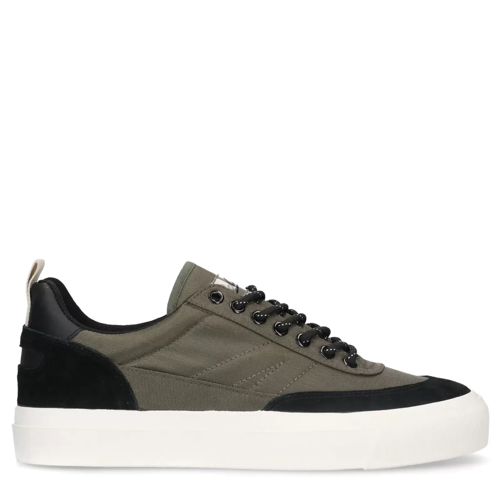 Hommes Sacha Baskets<Baskets Goliath En Nylon Et Daim - Vert Fonce