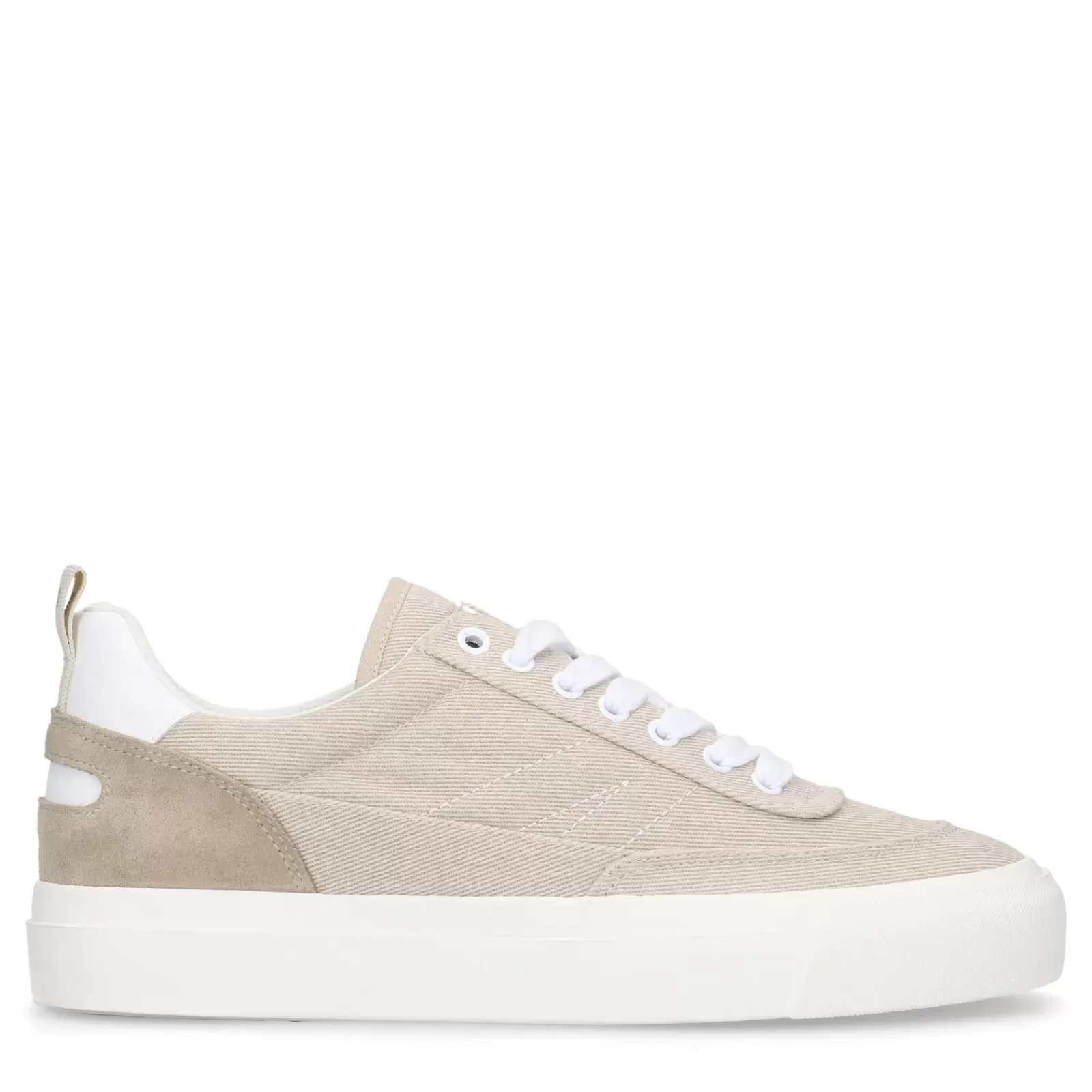 Hommes Sacha Baskets<Baskets Goliath En Textile Et Daim - Beige