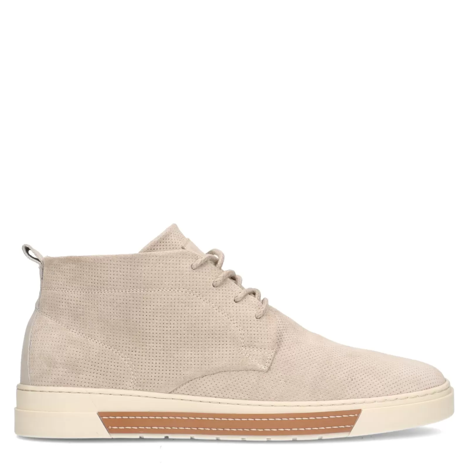 Hommes Sacha Baskets<Baskets Montantes En Cuir - Beige