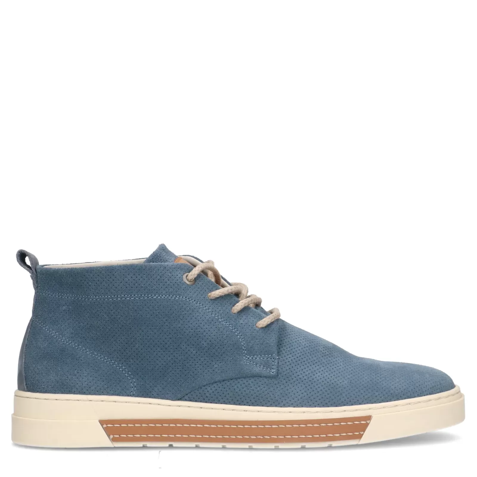 Hommes Sacha Baskets<Baskets Montantes En Cuir - Bleu