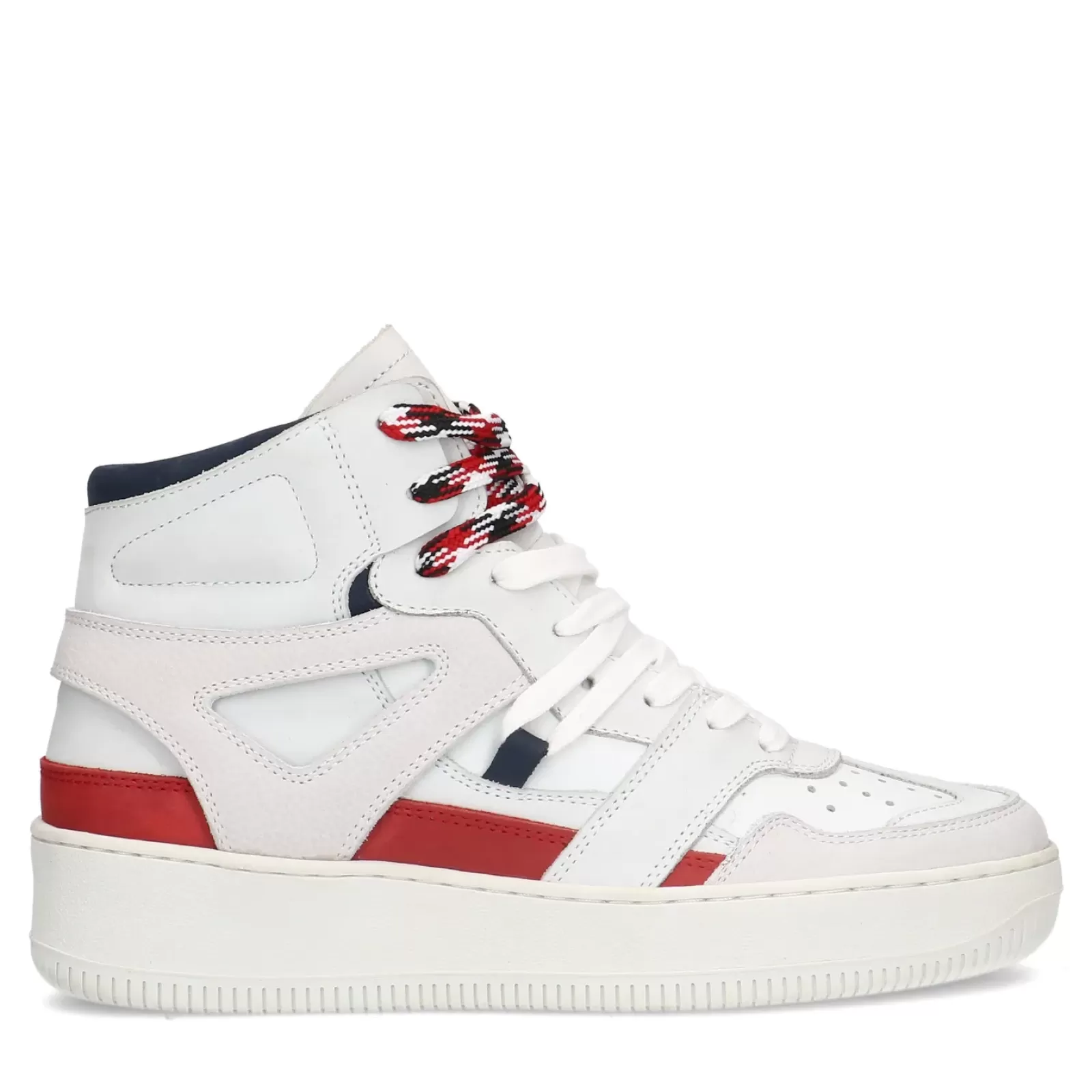 Femmes Sacha Baskets<Baskets Montantes En Nubuck - Blanc