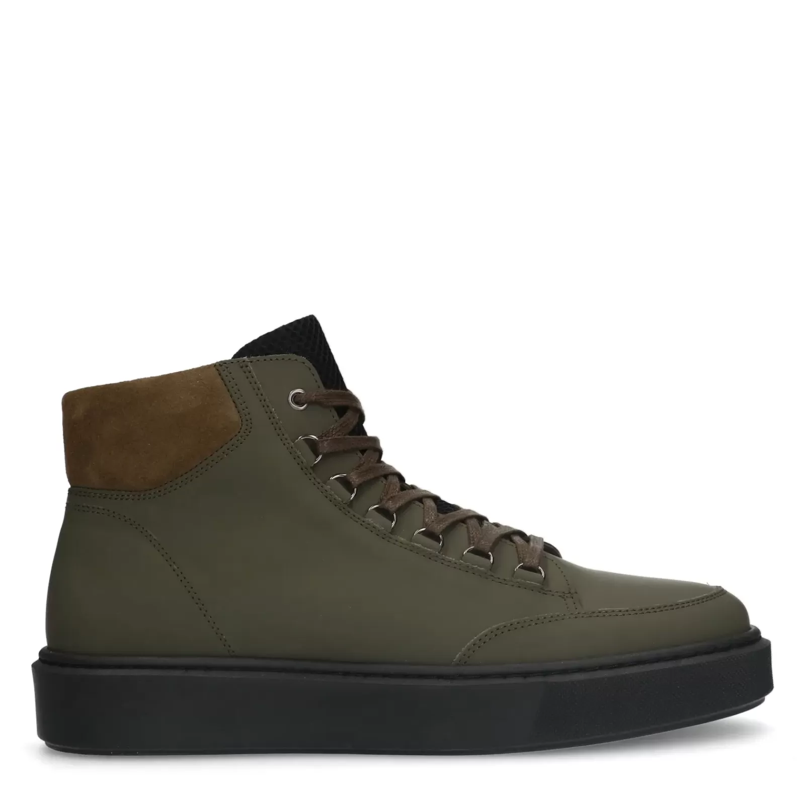 Hommes Sacha Bottes<Boots A Lacets En Cuir - Kaki