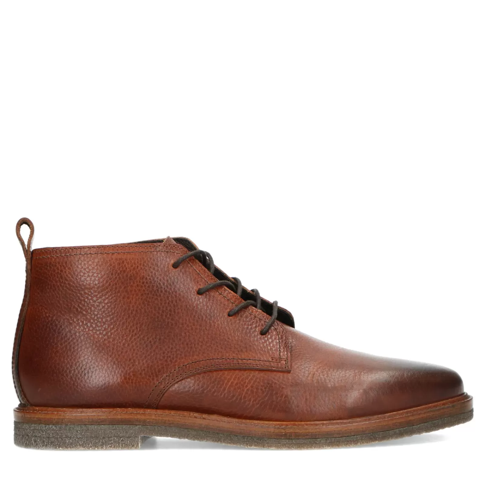 Hommes Sacha Bottes<Boots A Lacets En Cuir - Marron