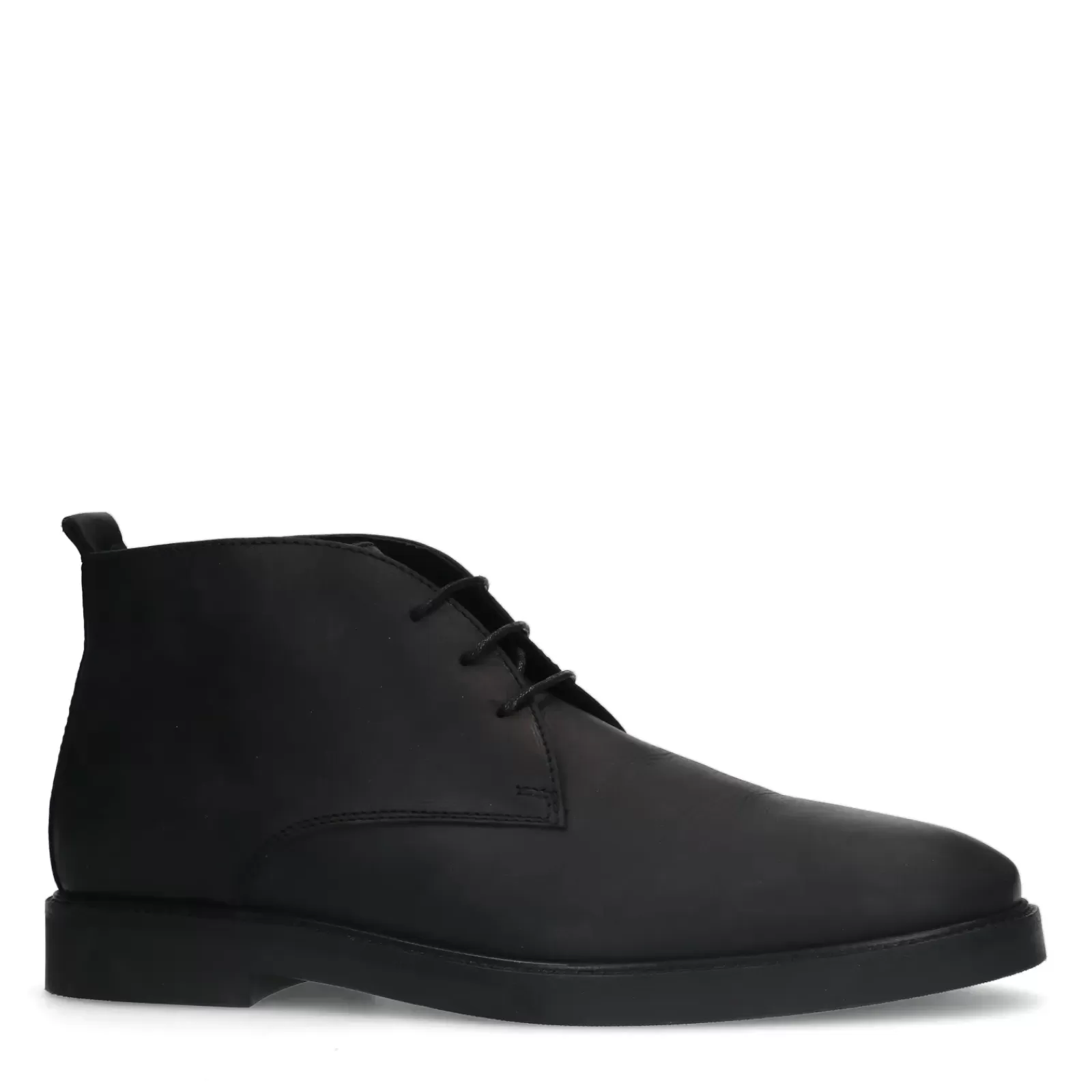 Hommes Sacha Bottes<Boots A Lacets En Cuir - Noir