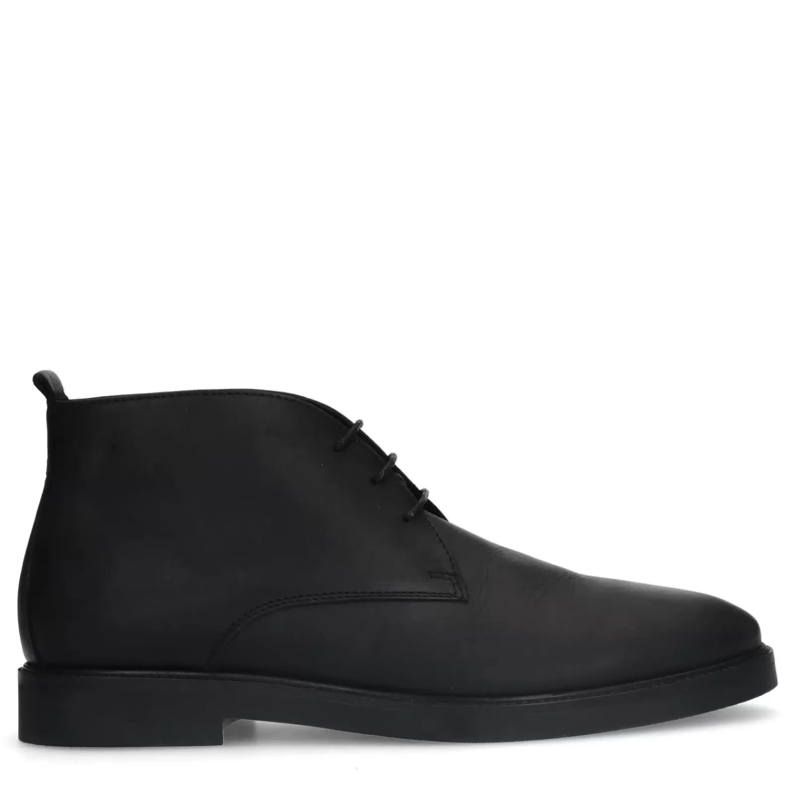 Hommes Sacha Bottes<Boots A Lacets En Cuir - Noir