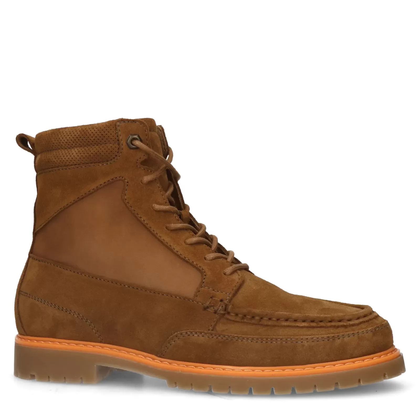 Hommes Sacha Bottes<Boots A Lacets En Daim - Marron