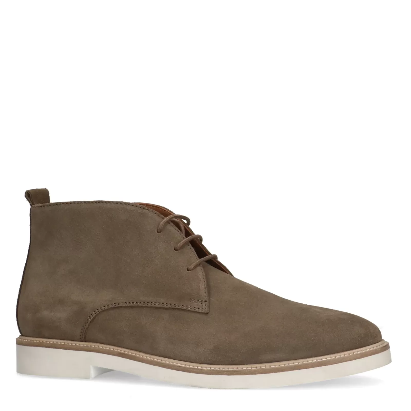 Hommes Sacha Bottes<Boots A Lacets En Daim - Taupe