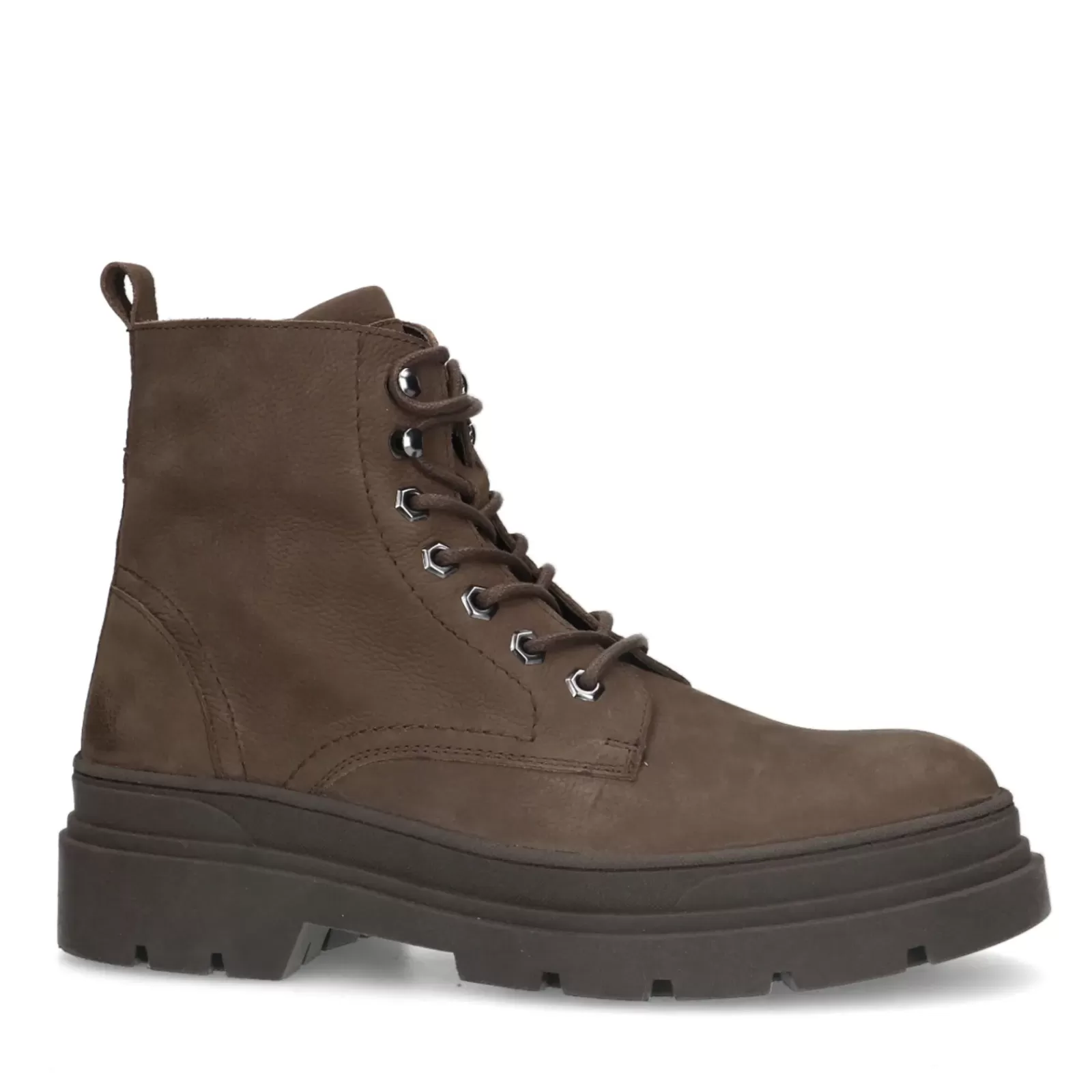 Hommes Sacha Bottes<Boots A Lacets En Nubuck - Marron