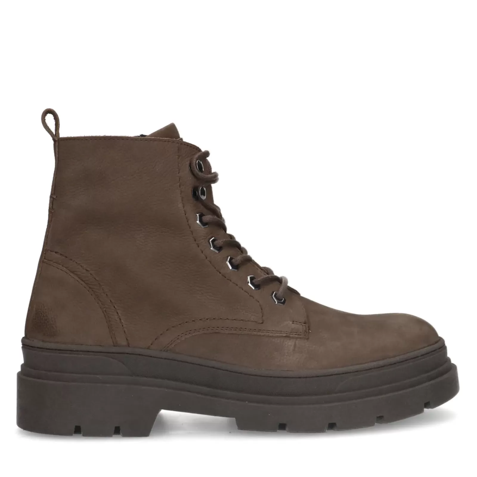 Hommes Sacha Bottes<Boots A Lacets En Nubuck - Marron