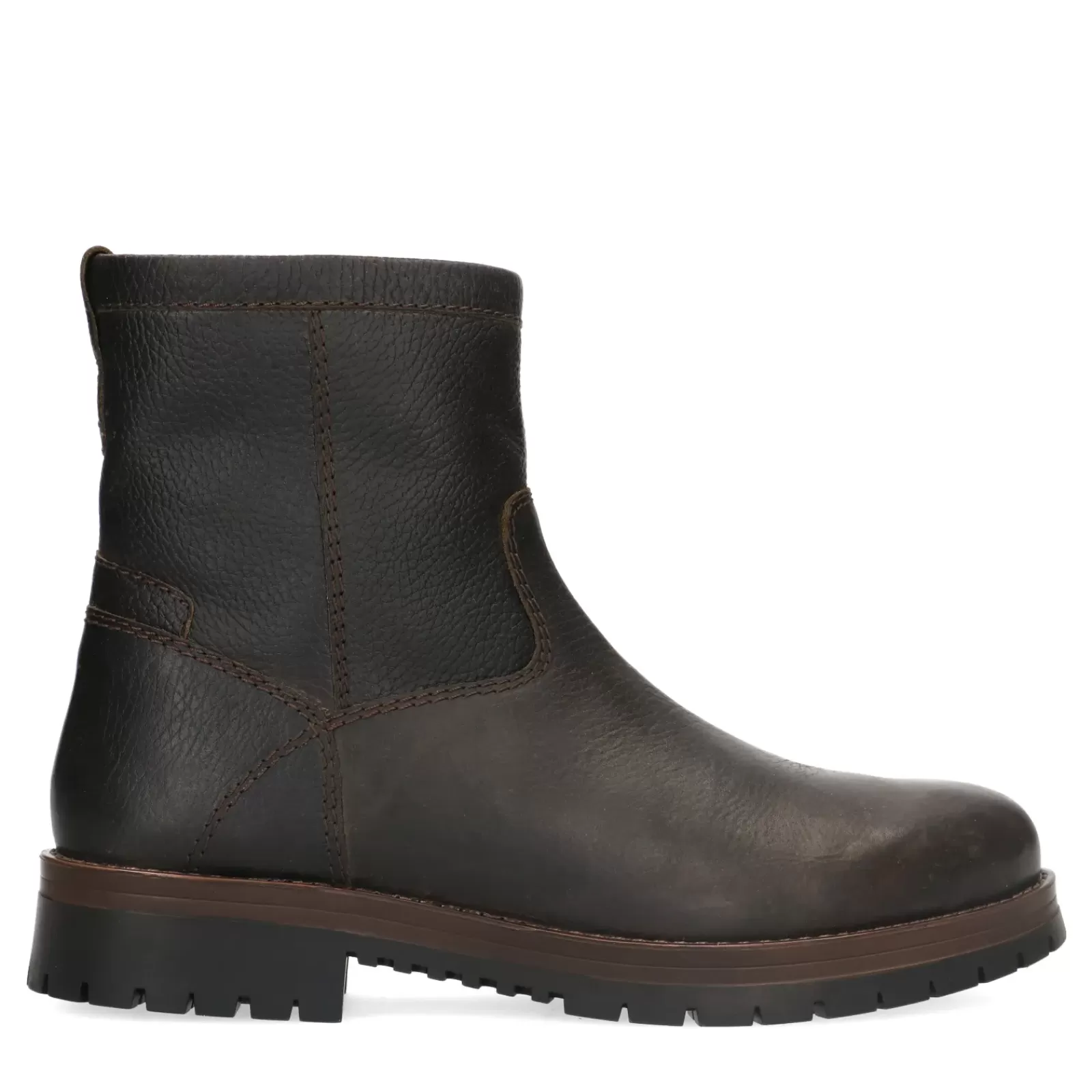 Hommes Sacha Bottes<Boots En Cuir Avec Fausse Fourrure - Brun