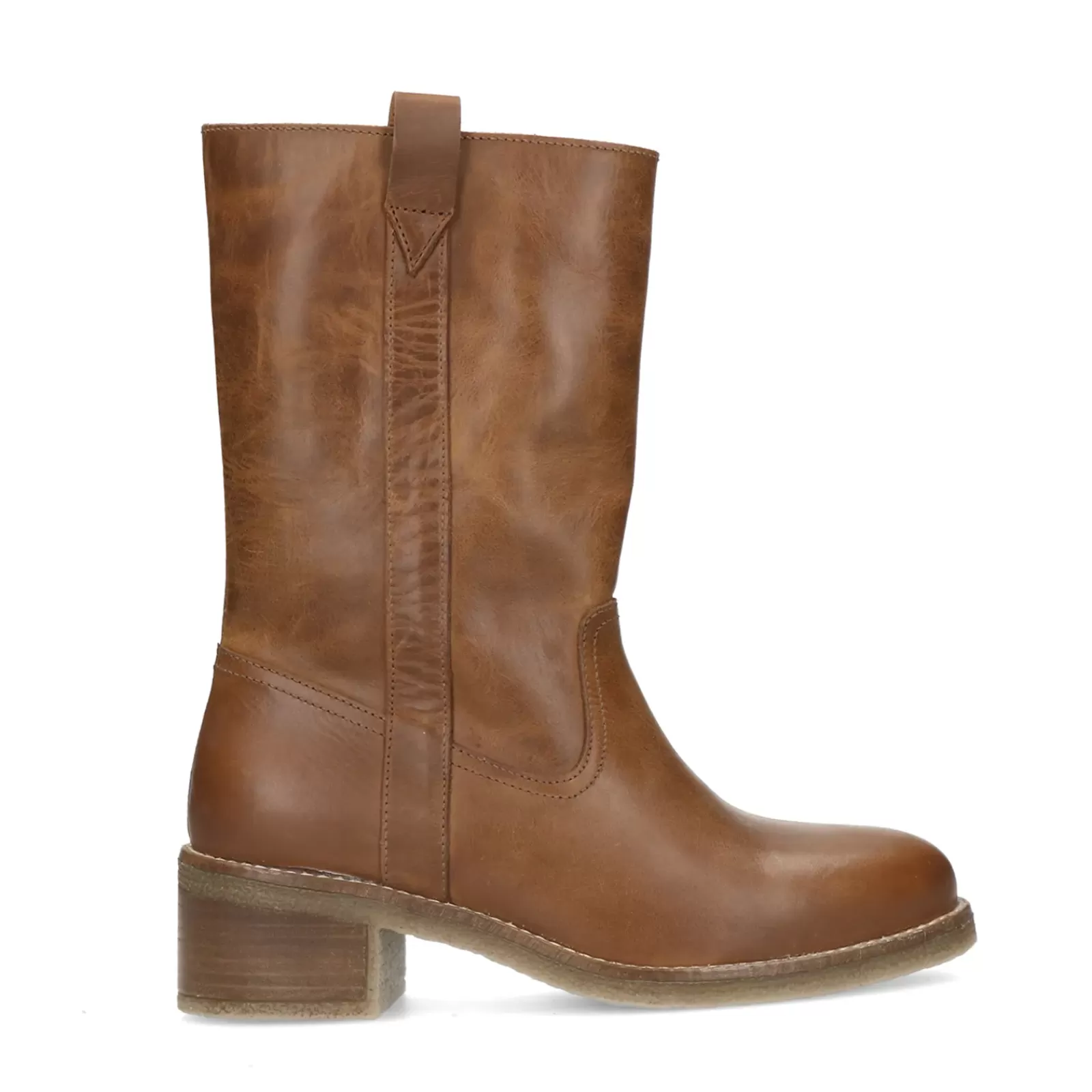 Femmes Sacha Bottines<Bottes En Cuir - Marron