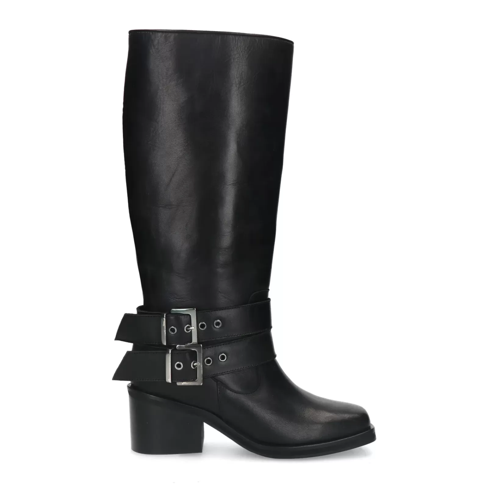 Femmes Sacha Bottines<Bottes Hautes A Boucles - Noir