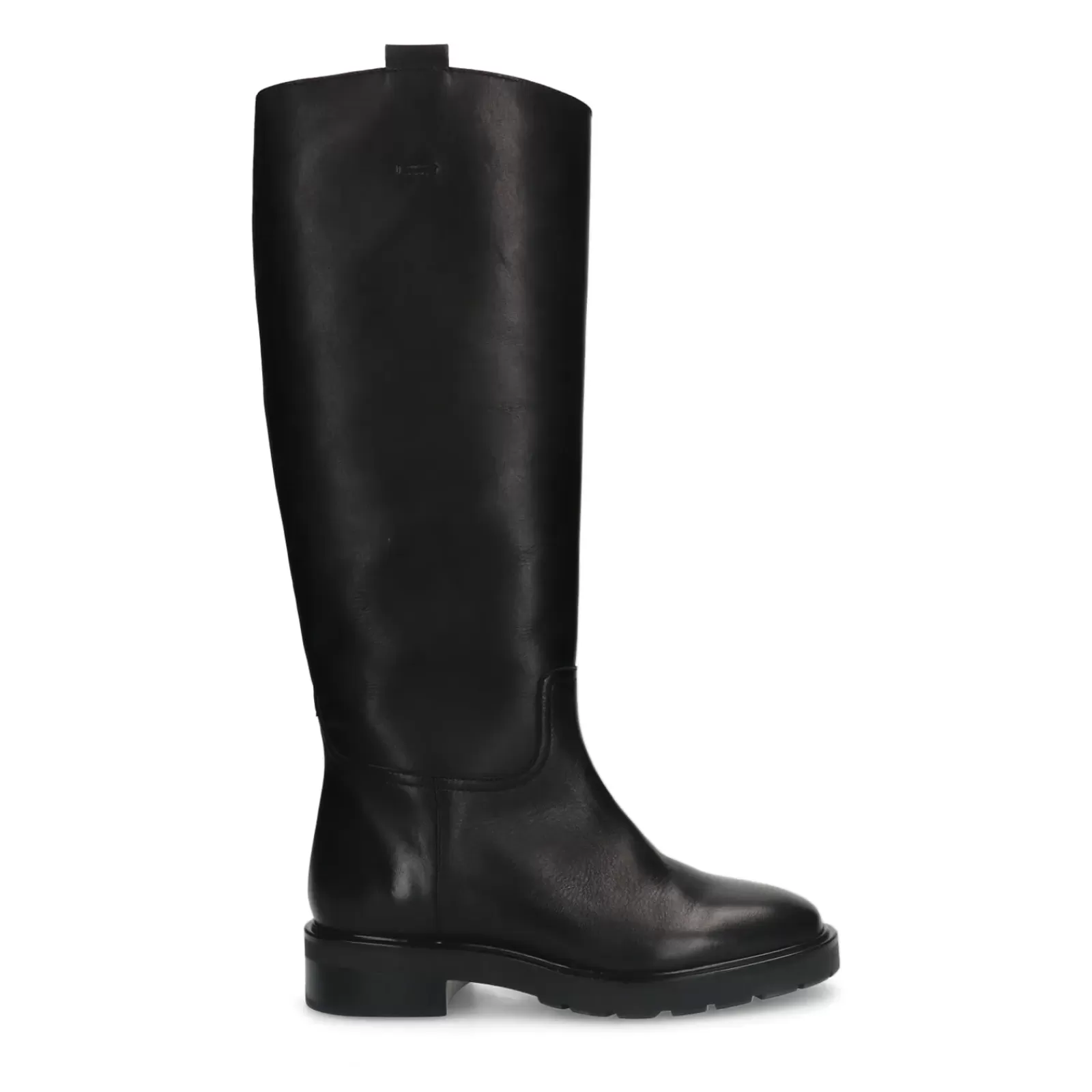 Femmes Sacha Bottines<Bottes Hautes En Cuir - Noir