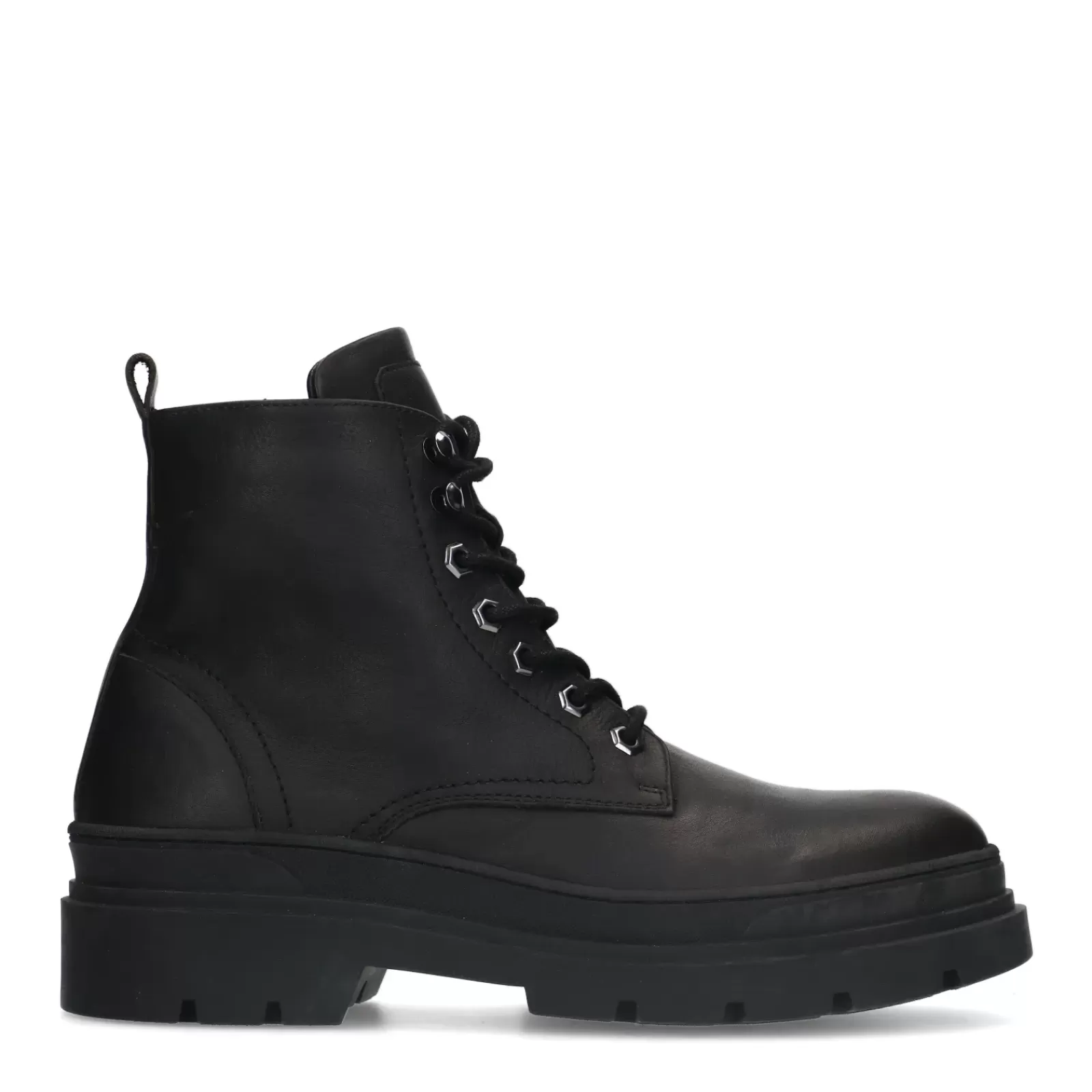 Hommes Sacha Bottes<Bottines A Lacets En Cuir - Noir