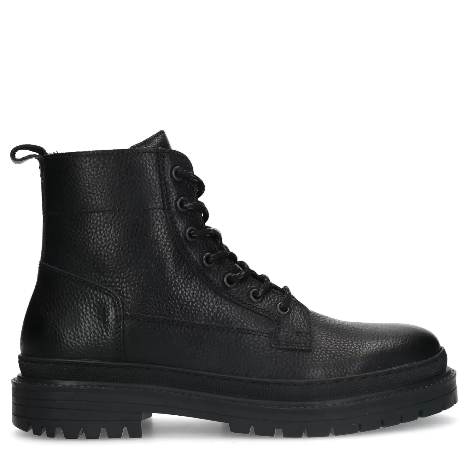 Hommes Sacha Bottes<Bottines A Lacets En Cuir - Noir