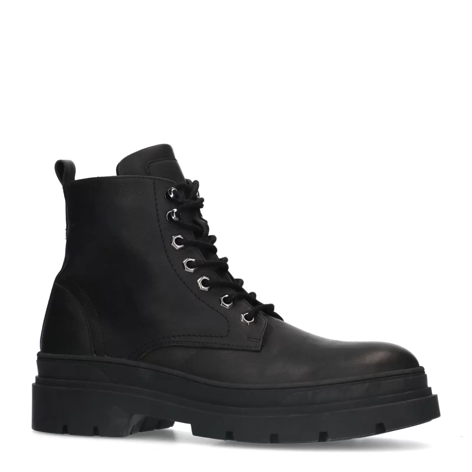 Hommes Sacha Bottes<Bottines A Lacets En Cuir - Noir