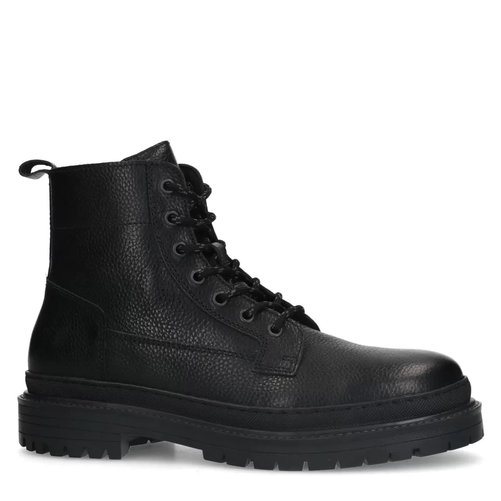 Hommes Sacha Bottes<Bottines A Lacets En Cuir - Noir