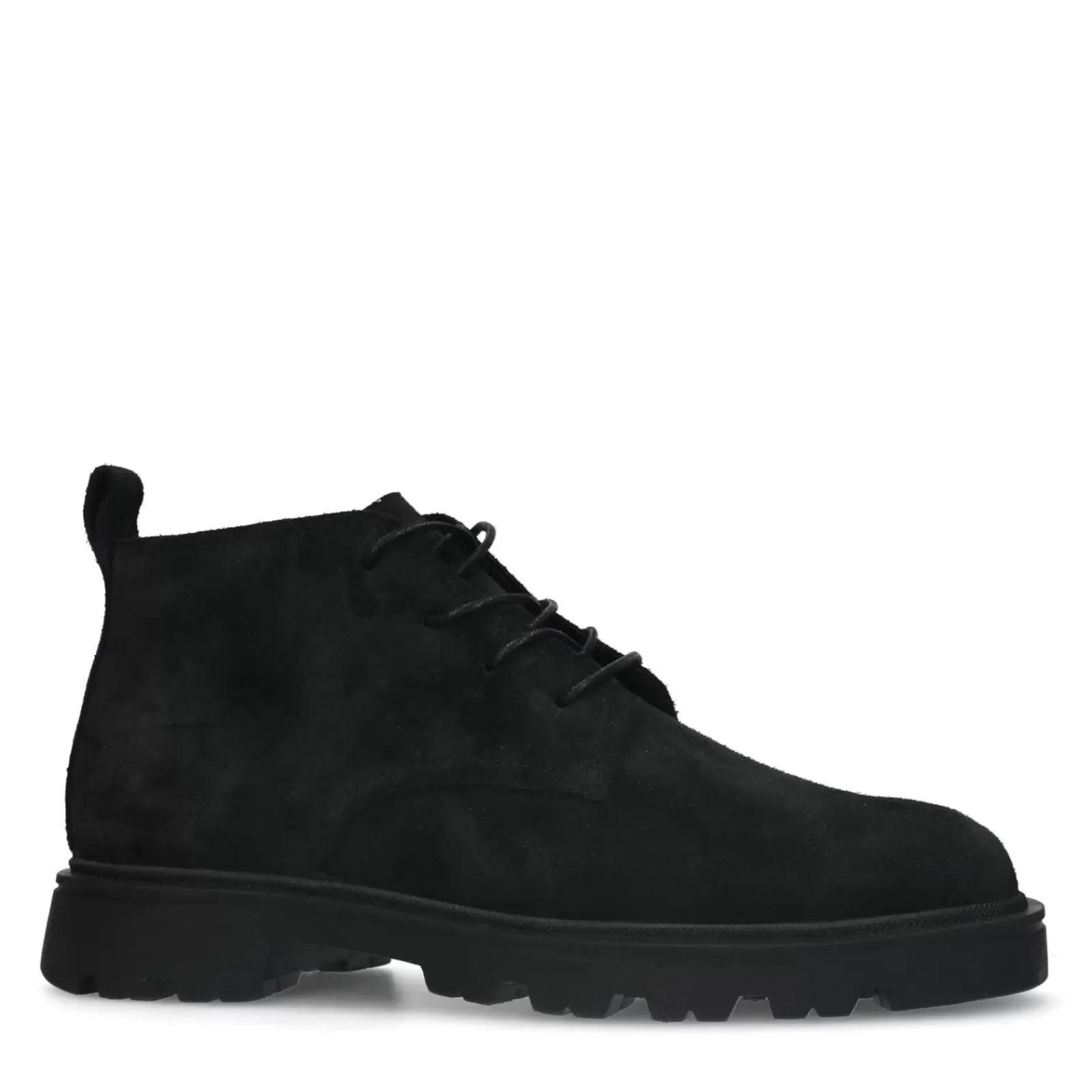 Hommes Sacha Bottes<Bottines A Lacets En Daim - Noir